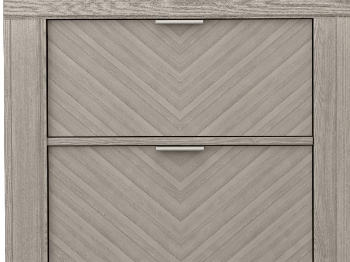 2 Drawer Nightstand - Light Gray - Image 3