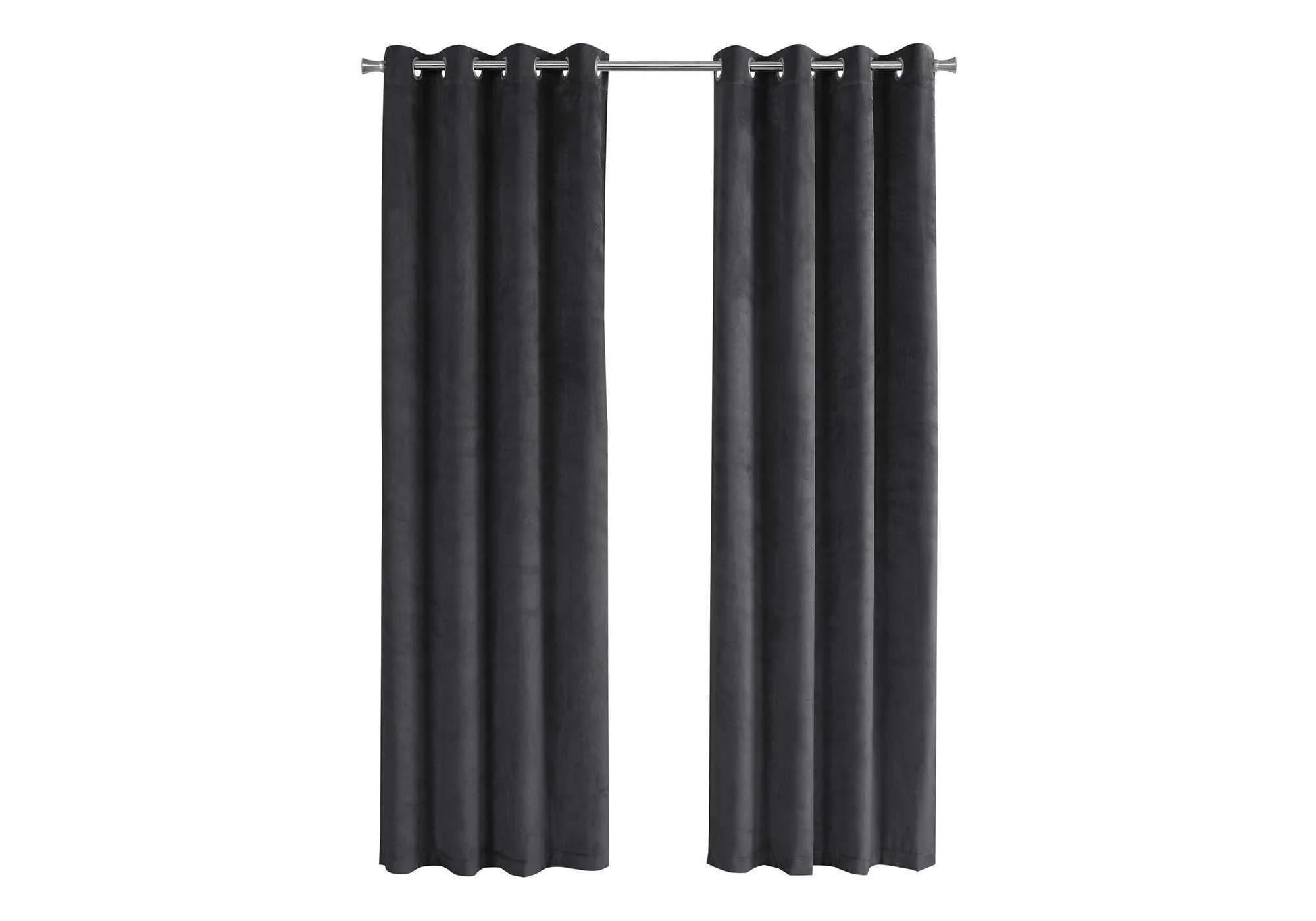 2 Pieces Set, Curtain Panel, Room Darkening, Grommet, Contemporary & Modern - Image 2