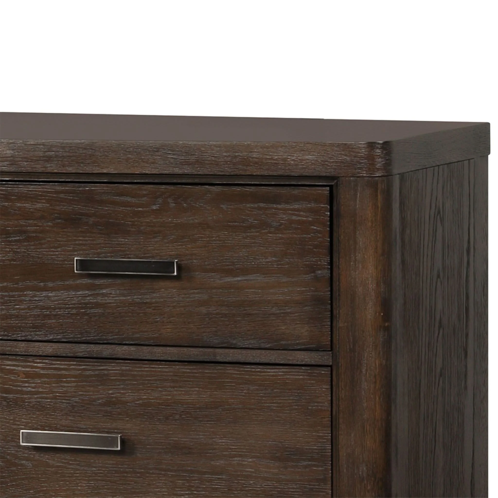 6 Drawer Dresser - Antique Brown - Image 4