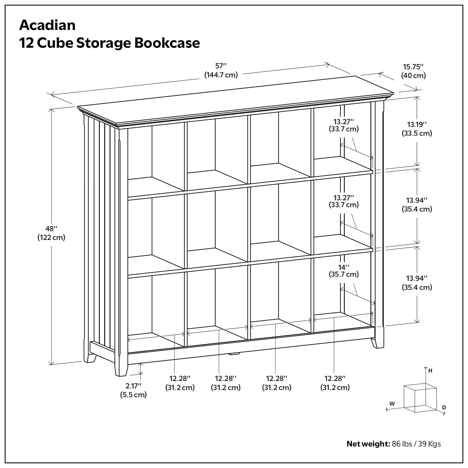 Acadian - Handcrafted Cube Storage - Image 52
