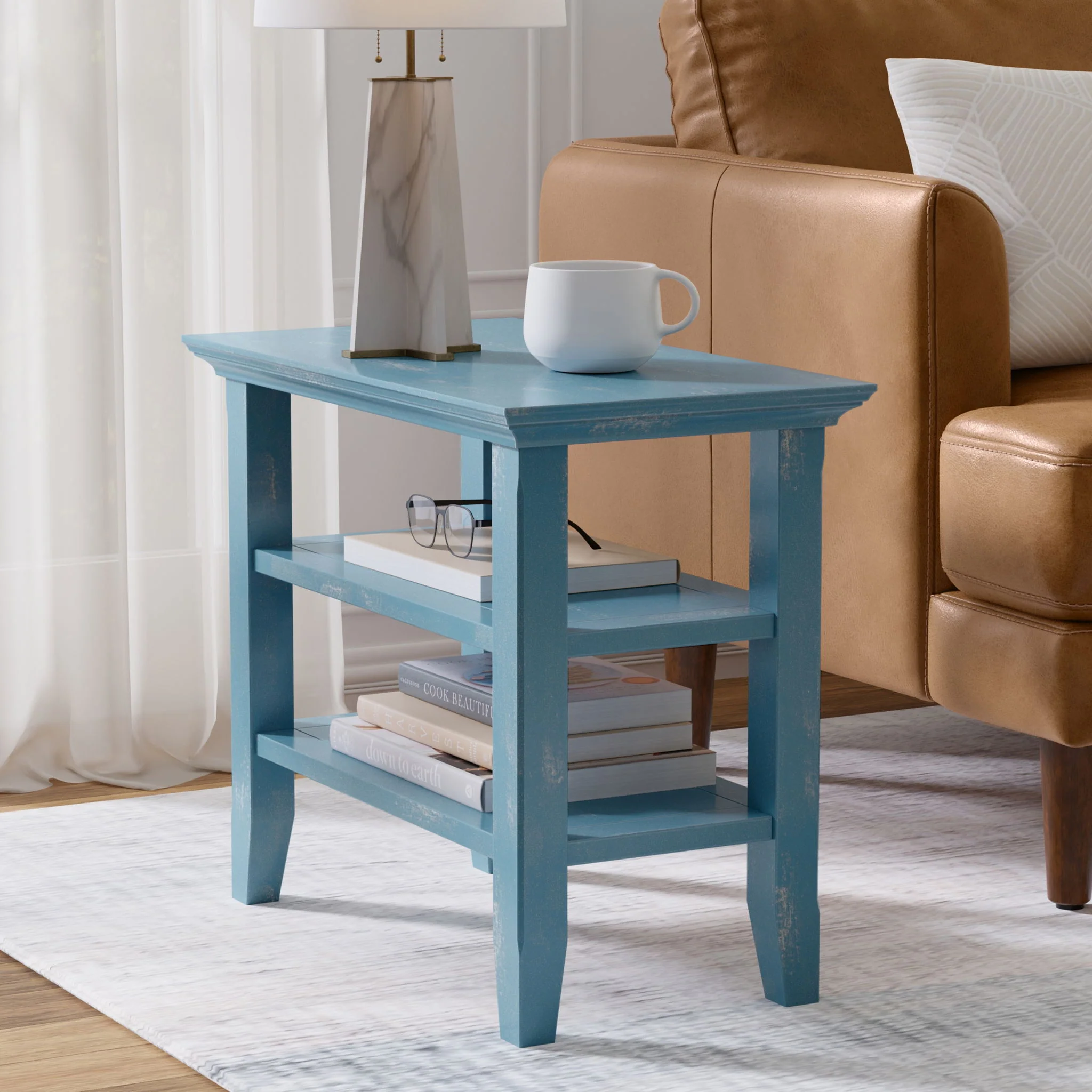 Acadian - Narrow Side Table, Handcrafted - Image 7