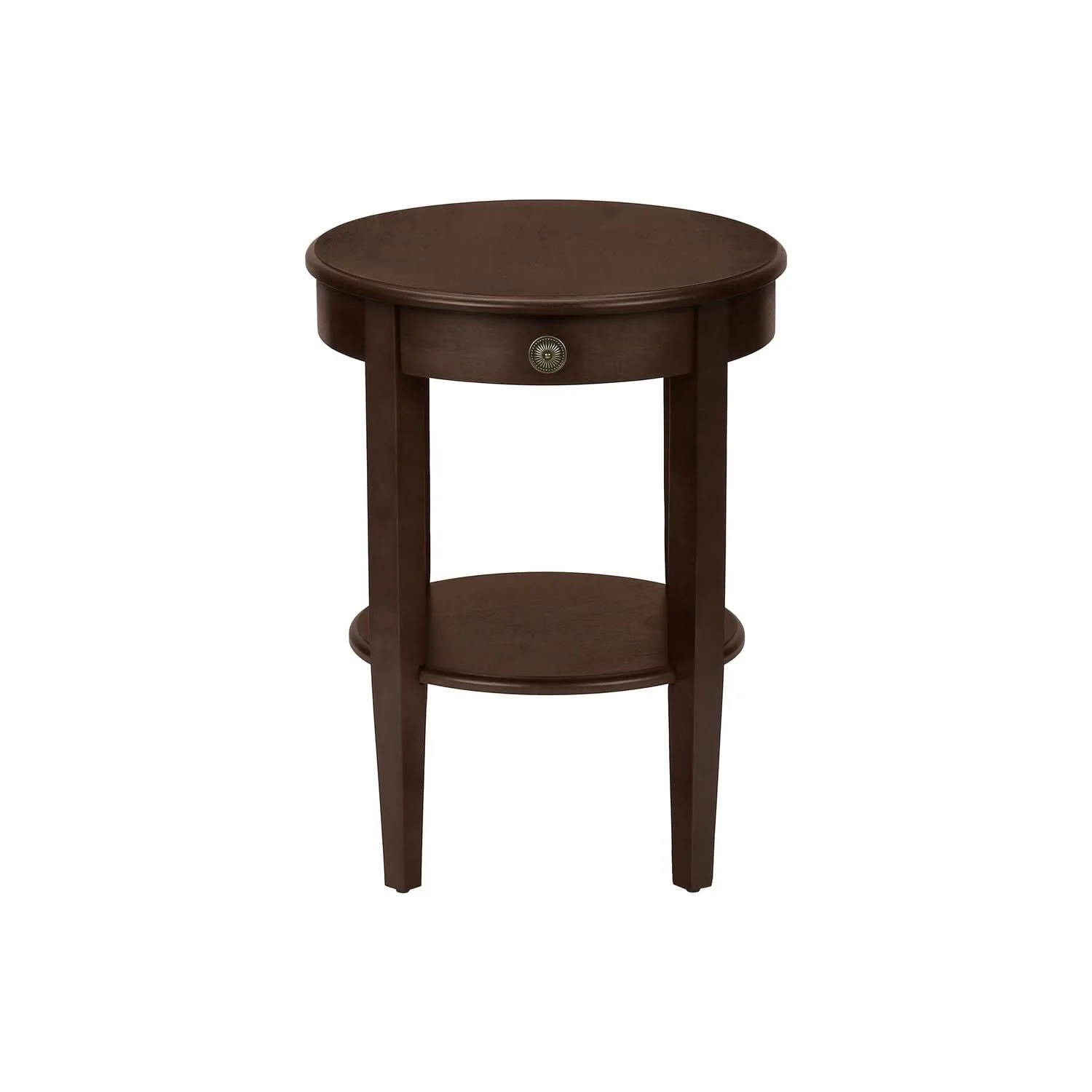 Accent Table, 2 Tier, Transitional - Espresso - Image 3