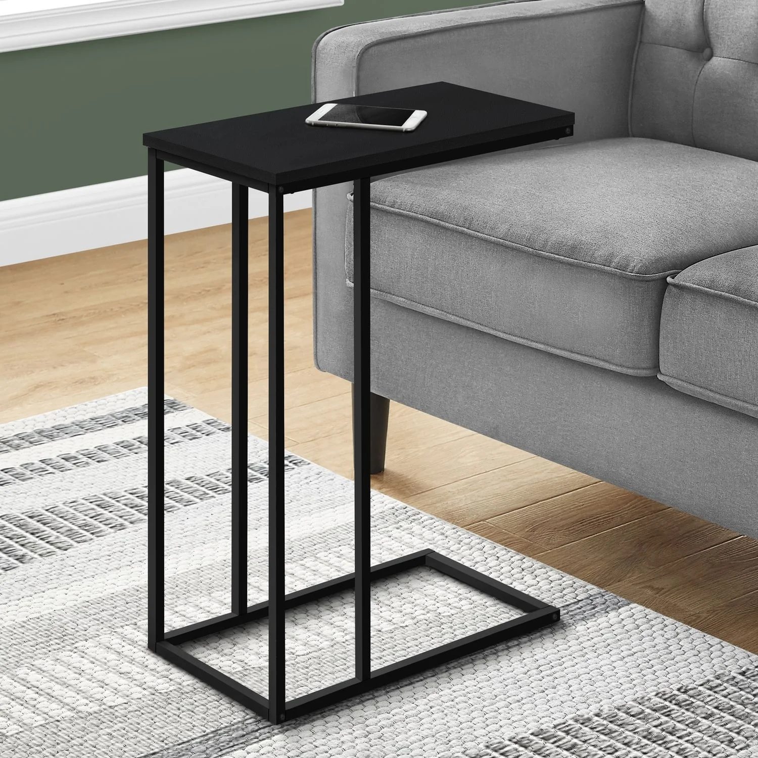 Accent Table, C - Shaped, Space-Saving Functionality - Image 18