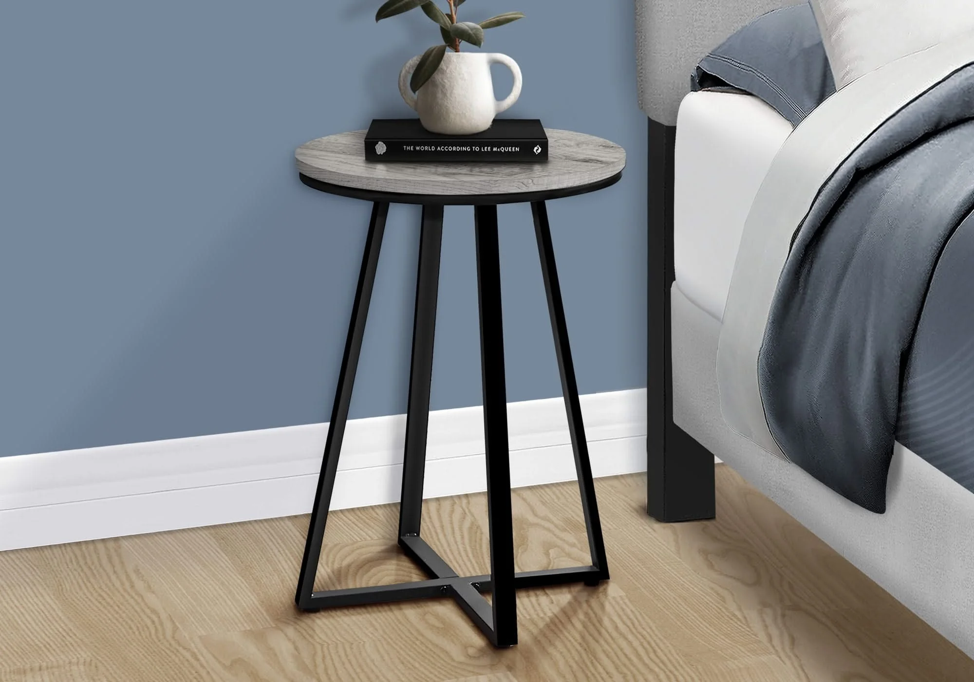 Accent Table, Side, Round Contemporary & Modern Modern Design - Image 4
