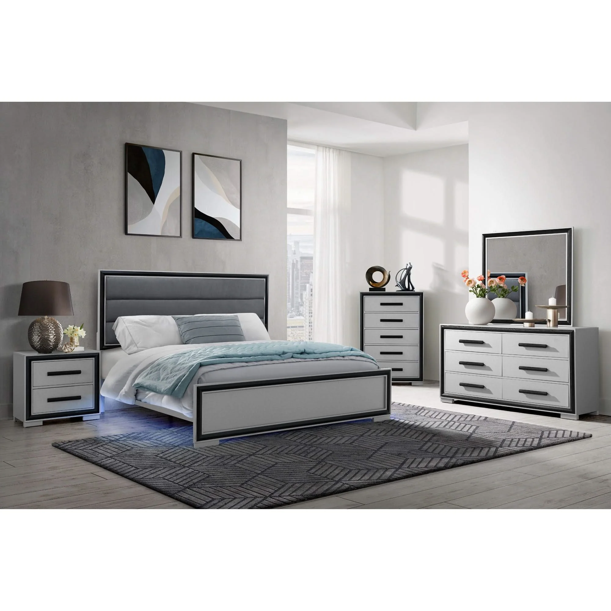 Adelaide - Bed With LED - Image 3