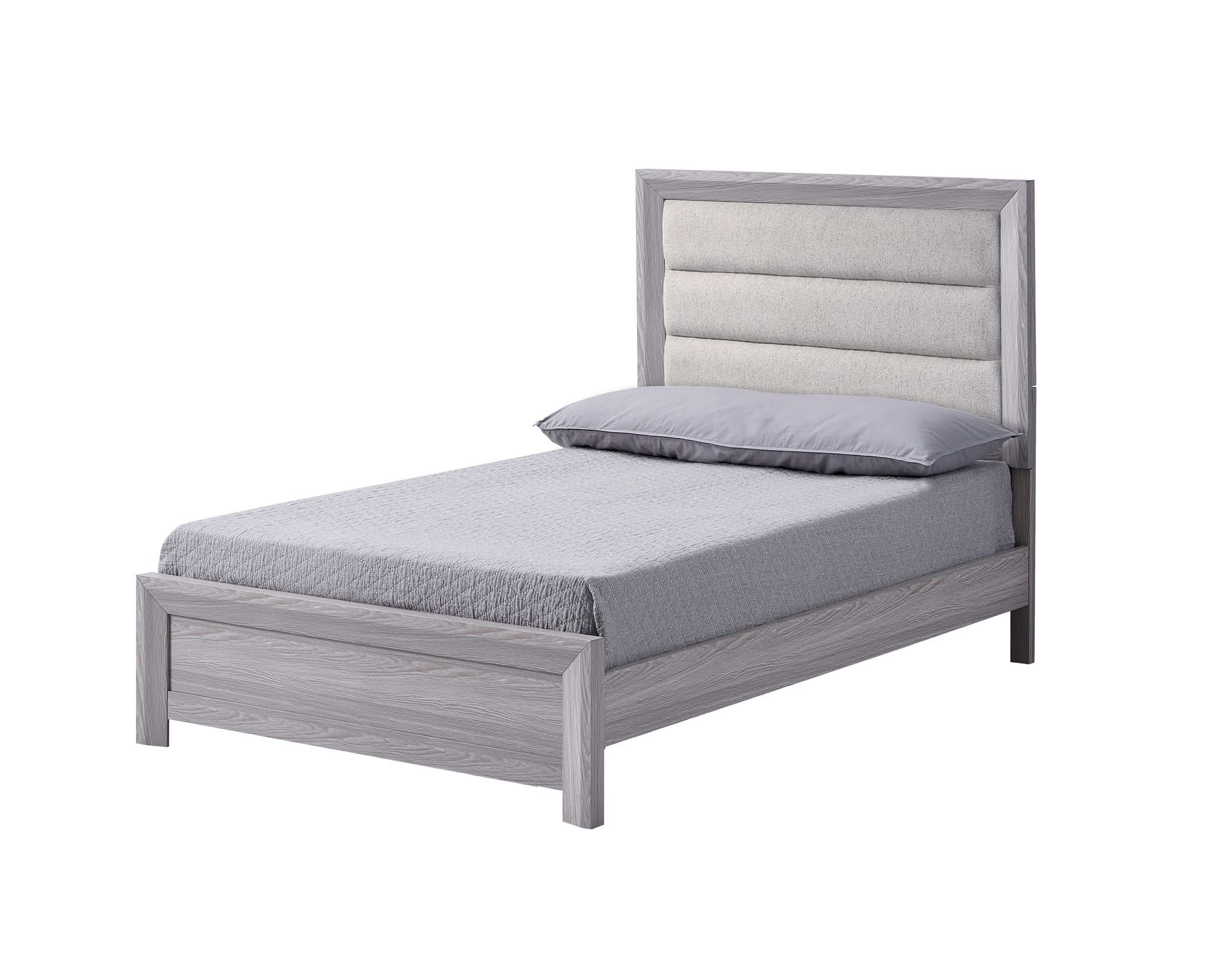 Adelaide - Full 4 Piece Upholstered Bedroom Set - Drift Wood - Image 2