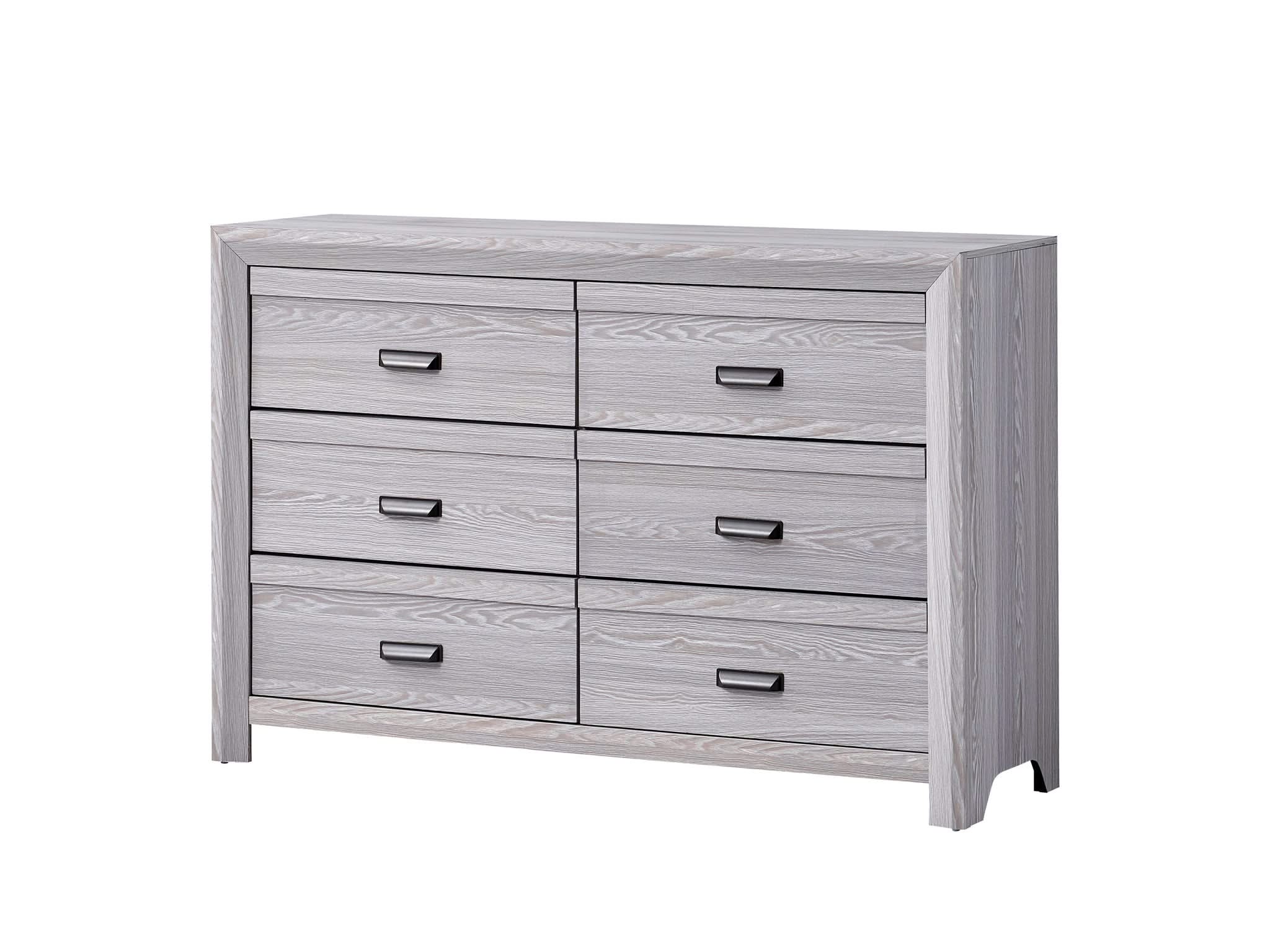 Adelaide - Twin 5 Piece Upholstered Bedroom Set - Drift Wood - Image 3