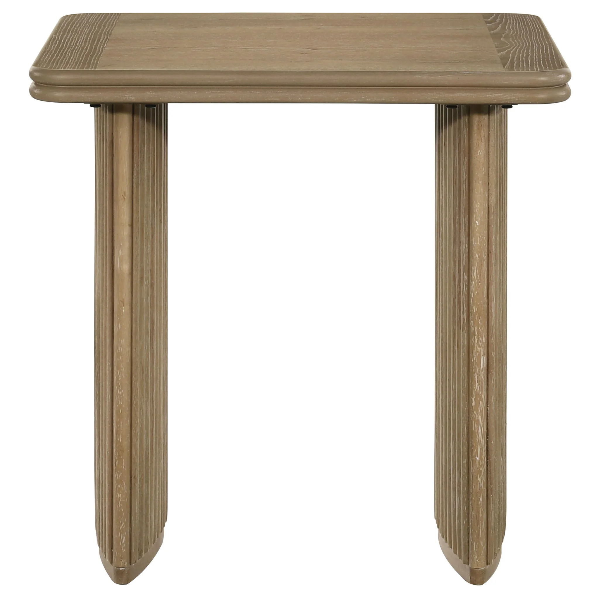 Adina 3-piece Wood Coffee Table Set Distressed Light Brown - Image 2
