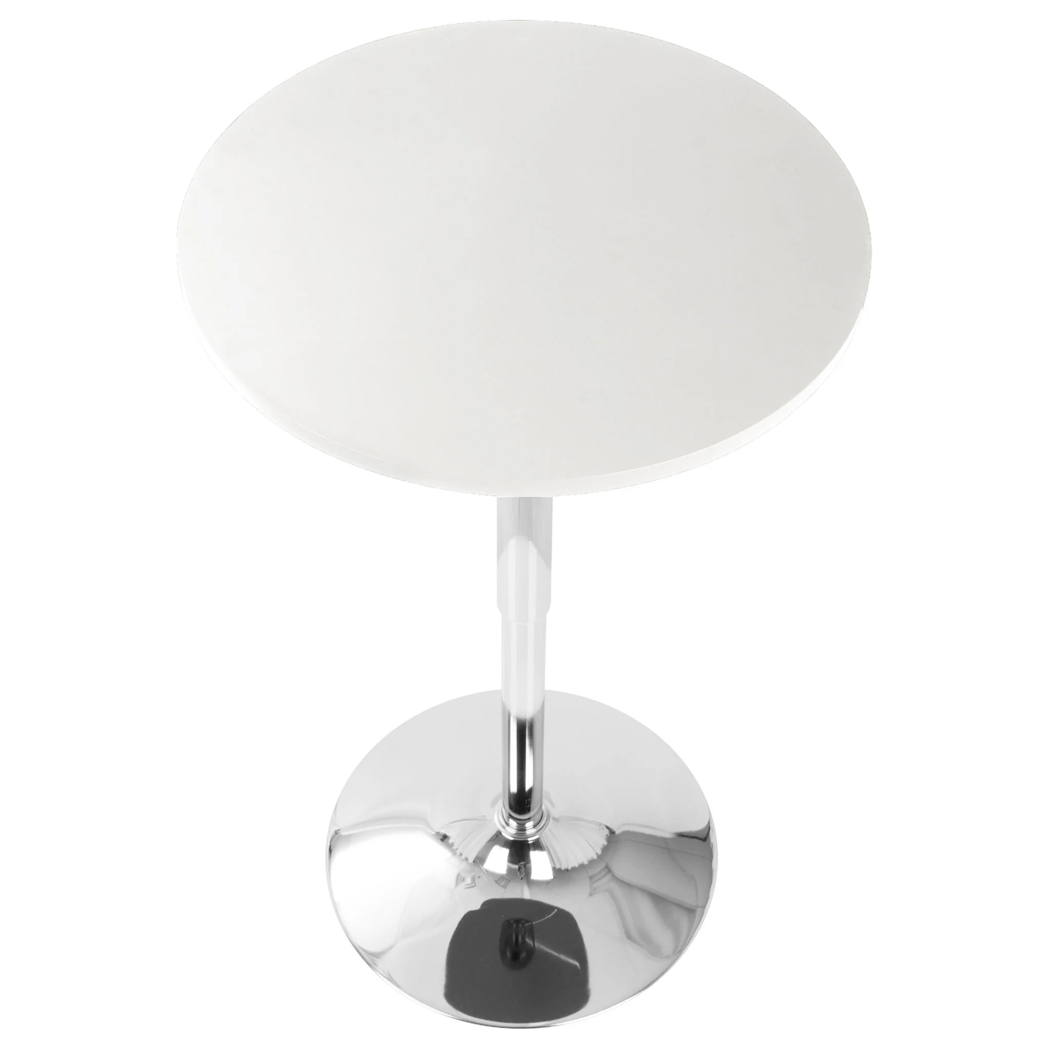 Adjustable Contemporary Bar Table - White - Image 4