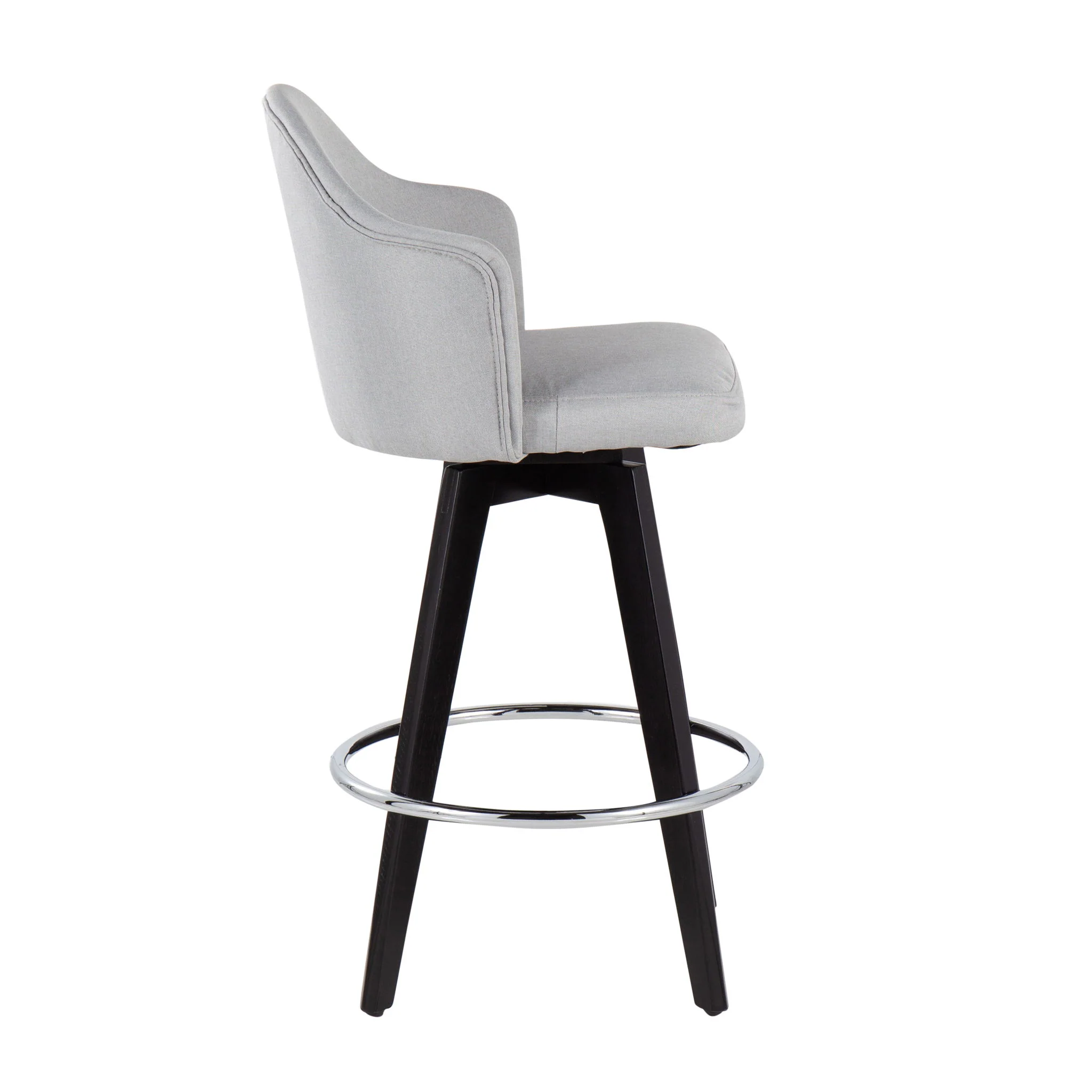 Ahoy - Contemporary Fixed Height Counter Stool With Round Footrest (Set of 2) - Image 10