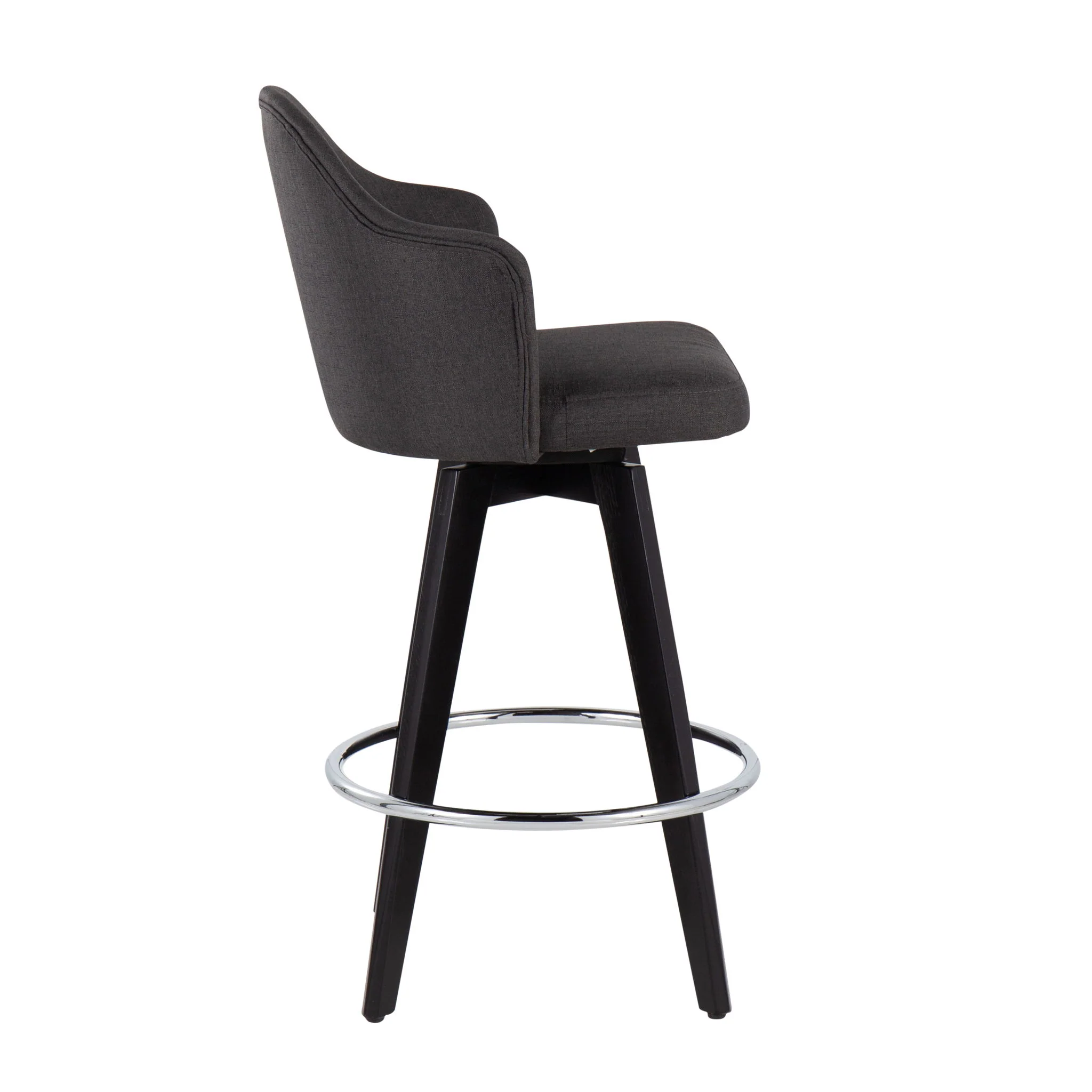 Ahoy - Contemporary Fixed Height Counter Stool With Round Footrest (Set of 2) - Image 5
