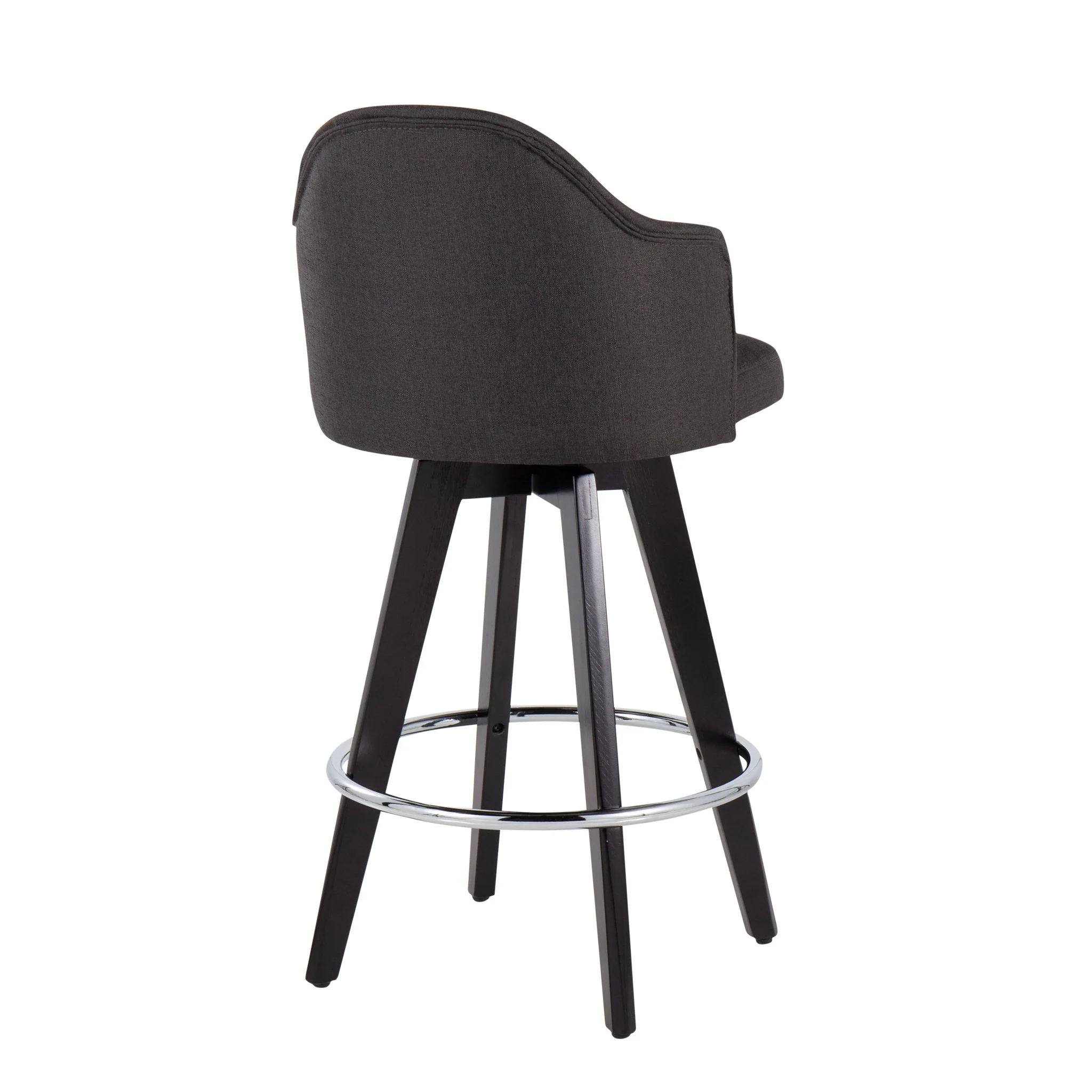 Ahoy - Contemporary Fixed Height Counter Stool With Round Footrest (Set of 2) - Image 7
