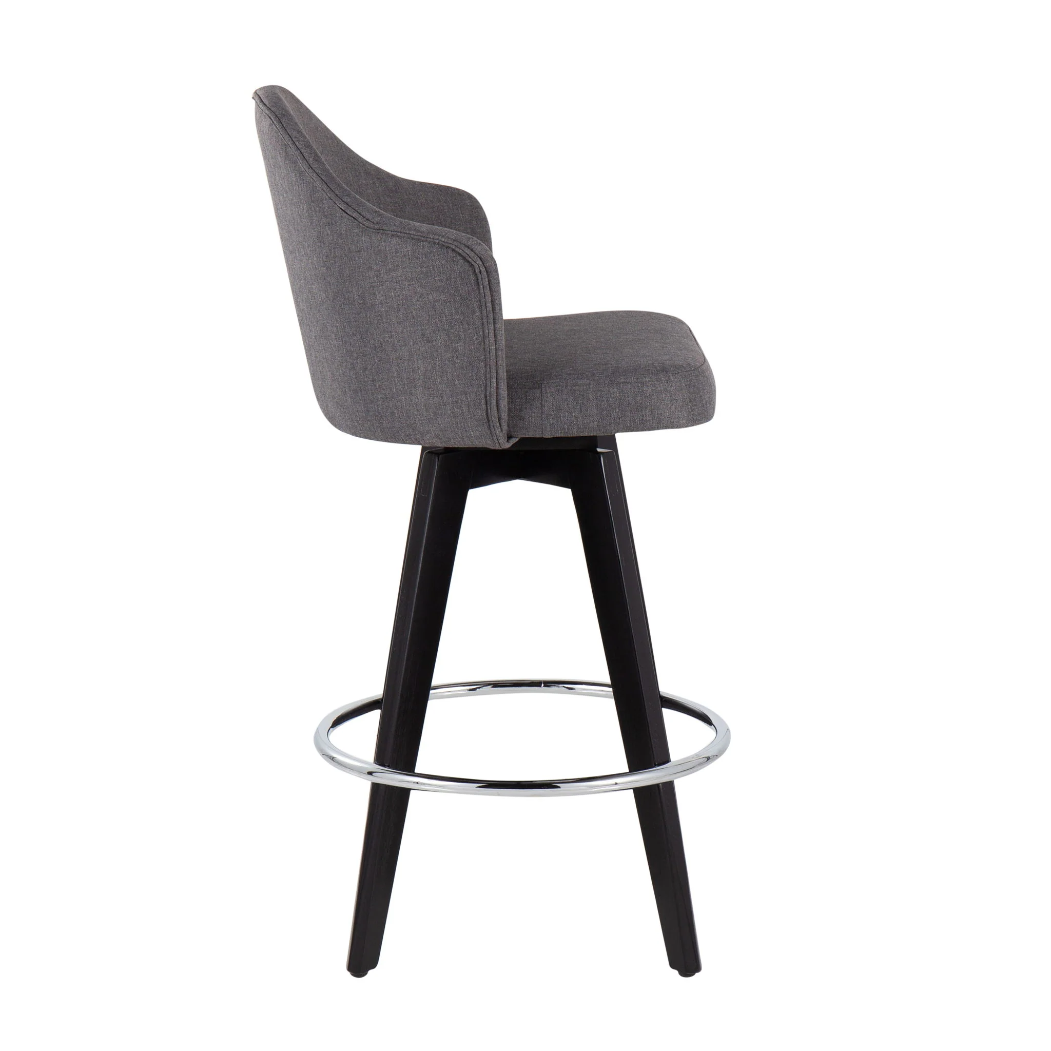 Ahoy - Contemporary Fixed Height Counter Stool With Round Footrest (Set of 2) - Image 9