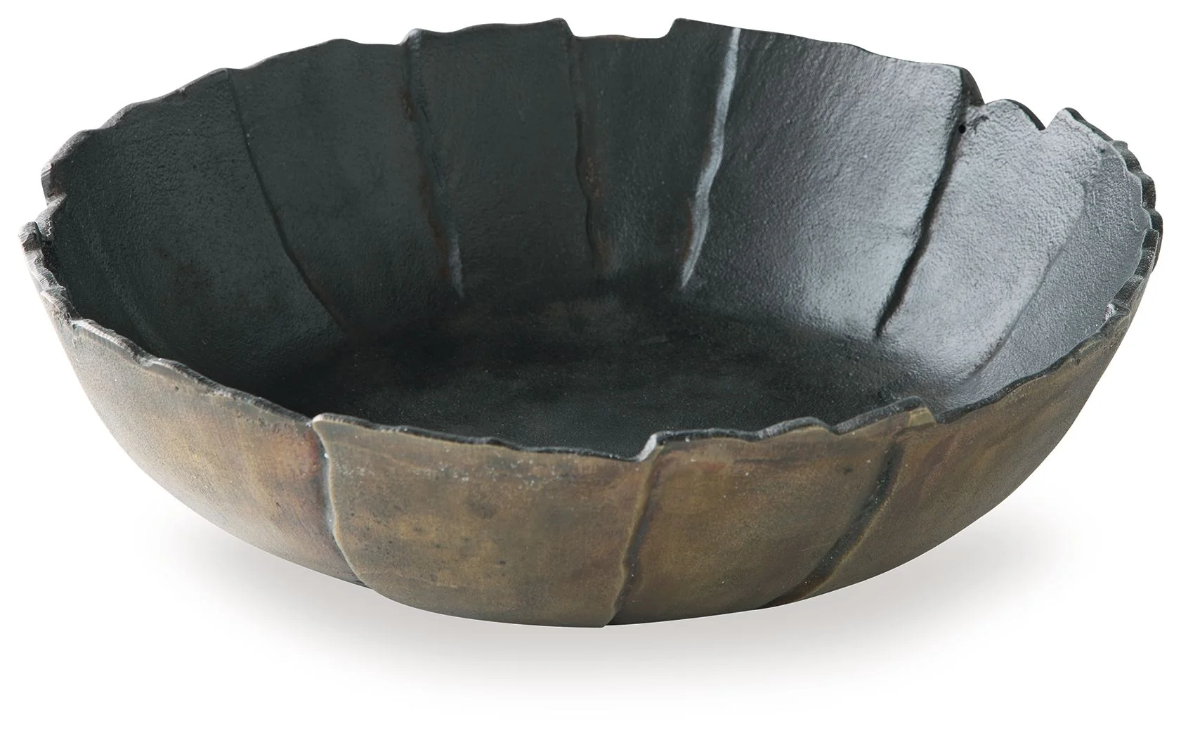 Aidman - Bowl - Black / Antique Gold Finish - Image 4