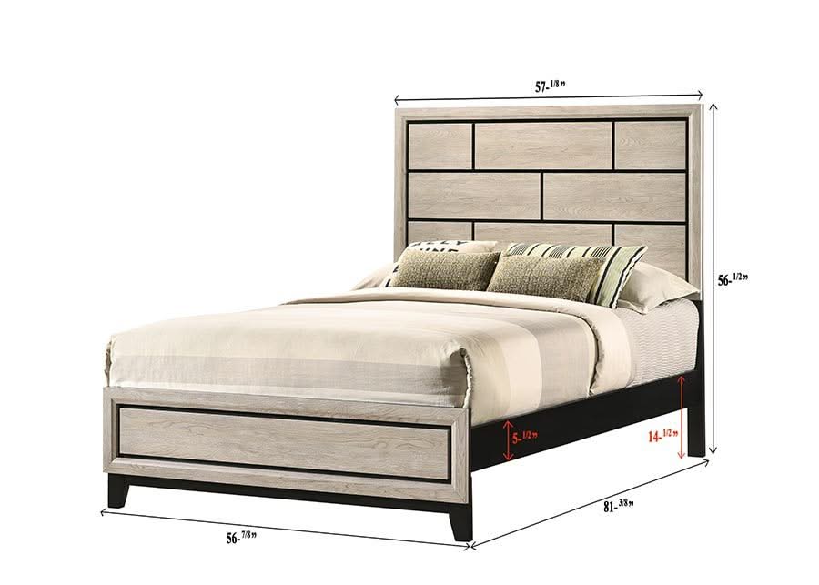 Akerson - Full 5 Piece Bedroom Set - Gray - Image 4