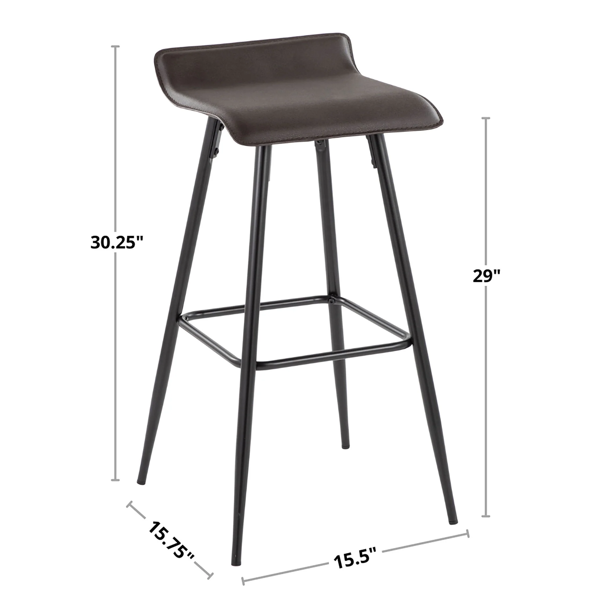 Ale - Contemporary Fixed-Height Bar Stool (Set of 2) - Image 10