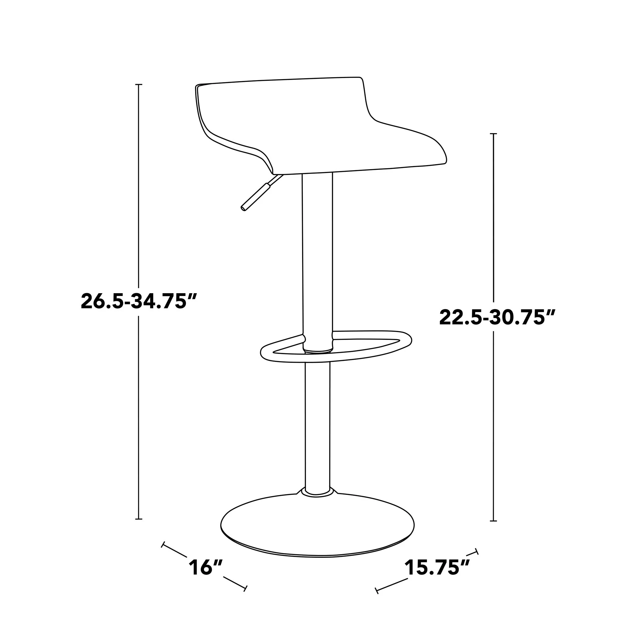 Ale - Industrial Barstool (Set of 2) - Image 3