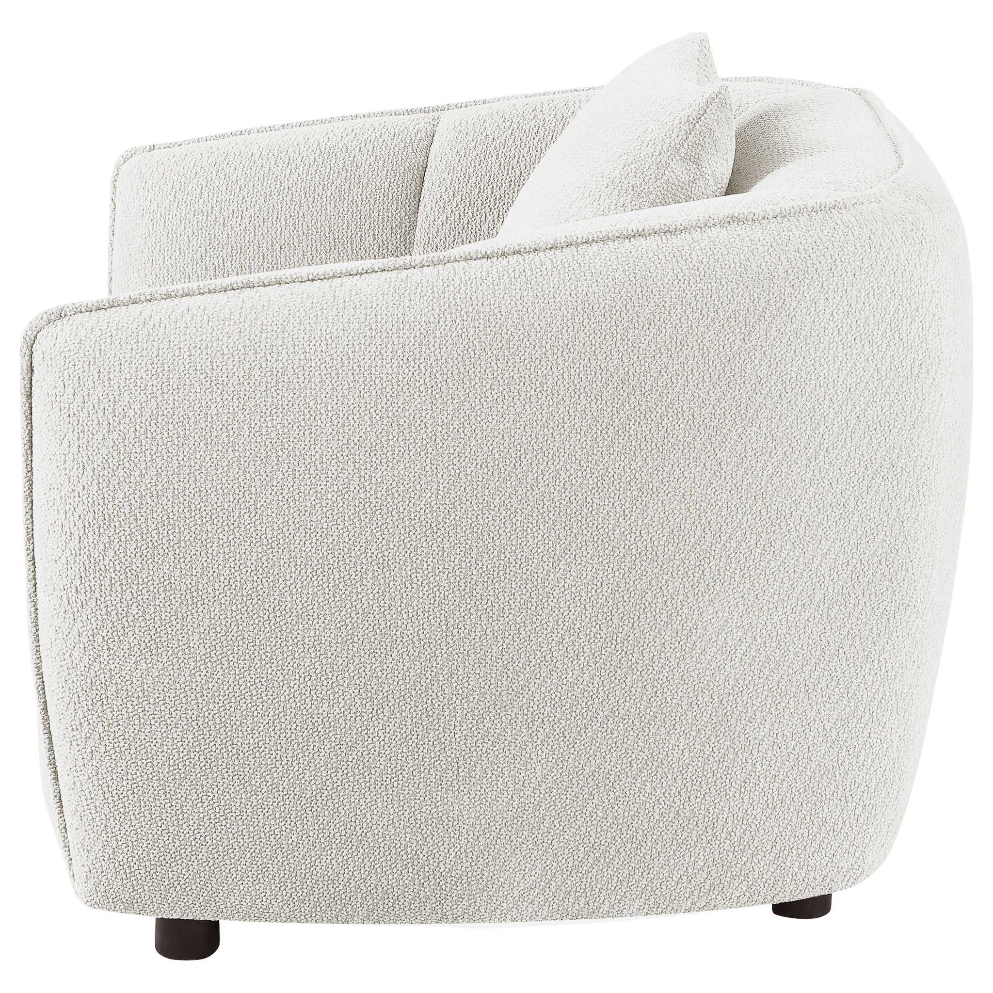 Aleisha Chenille Upholstered Accent Chair Ivory - Image 3