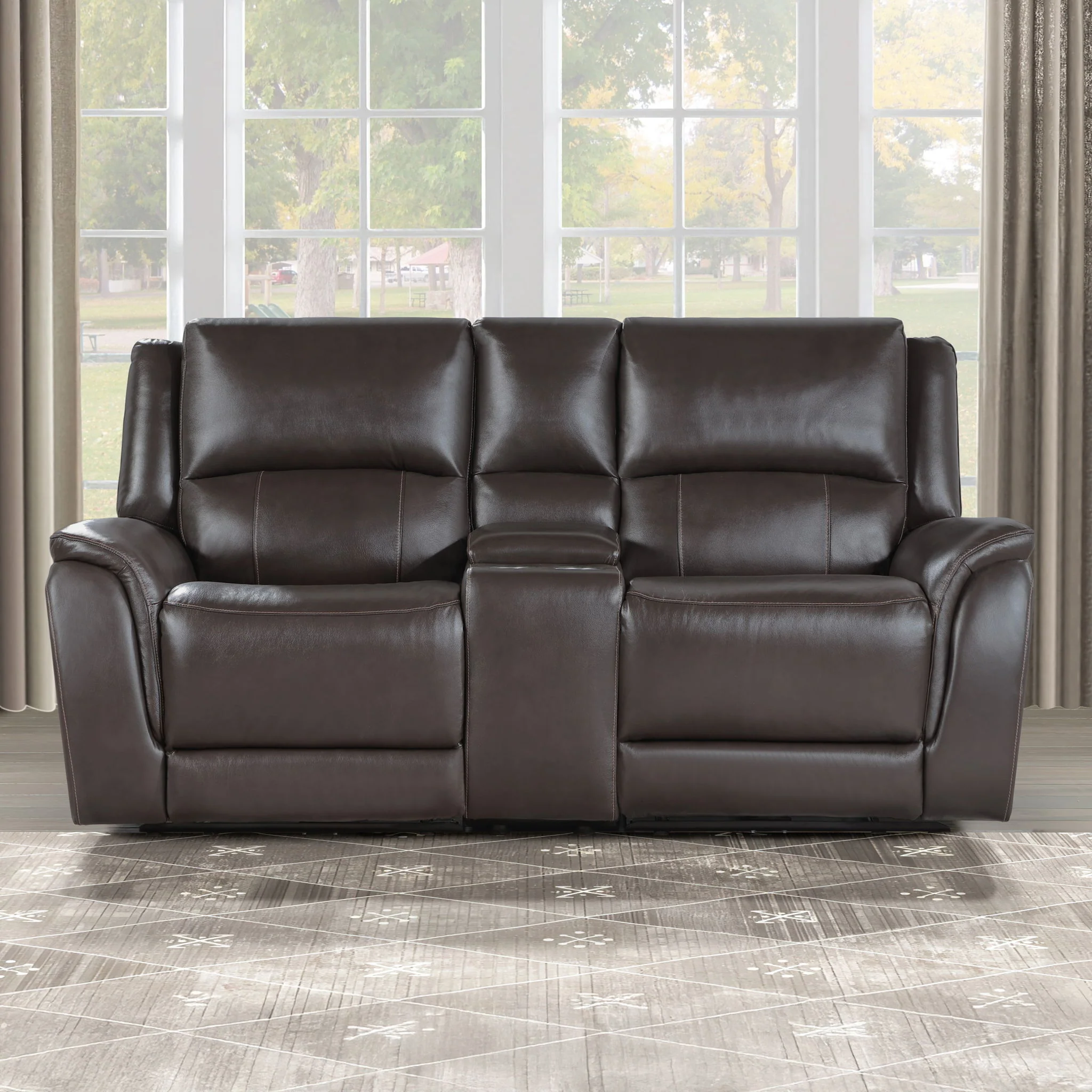 Alexandria - Power Reclining Console Loveseat - Image 4