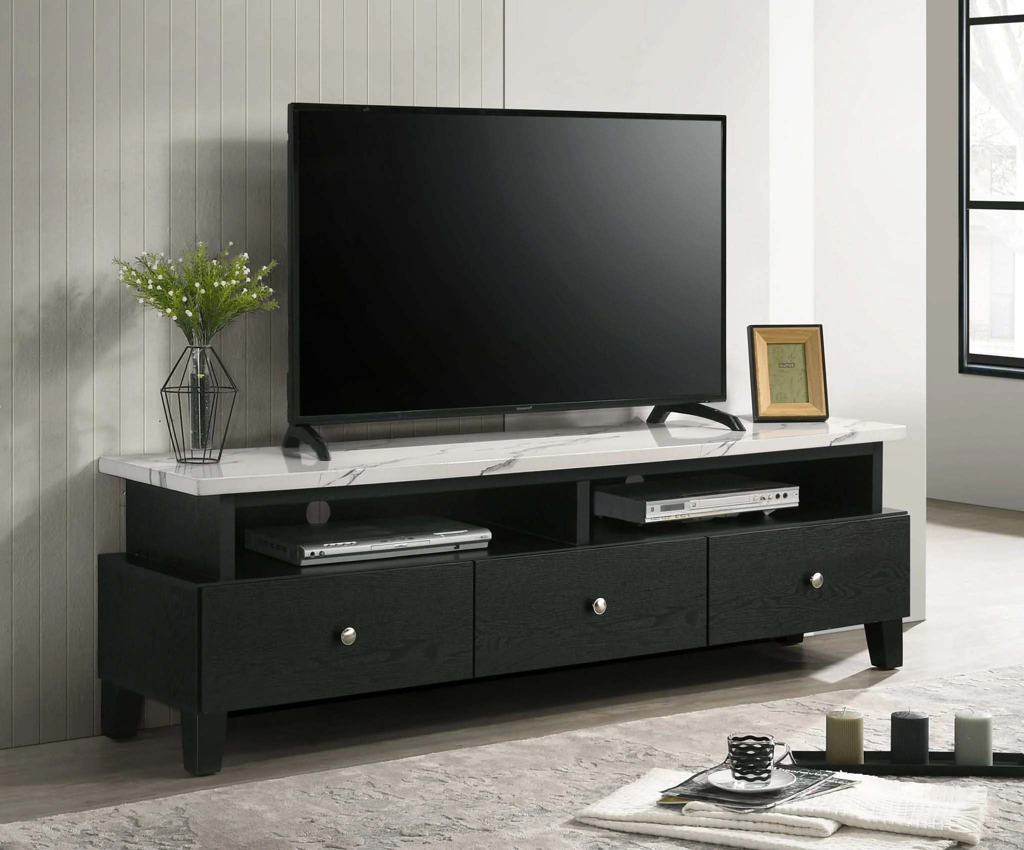 Alina - TV Stand - Black - Image 3