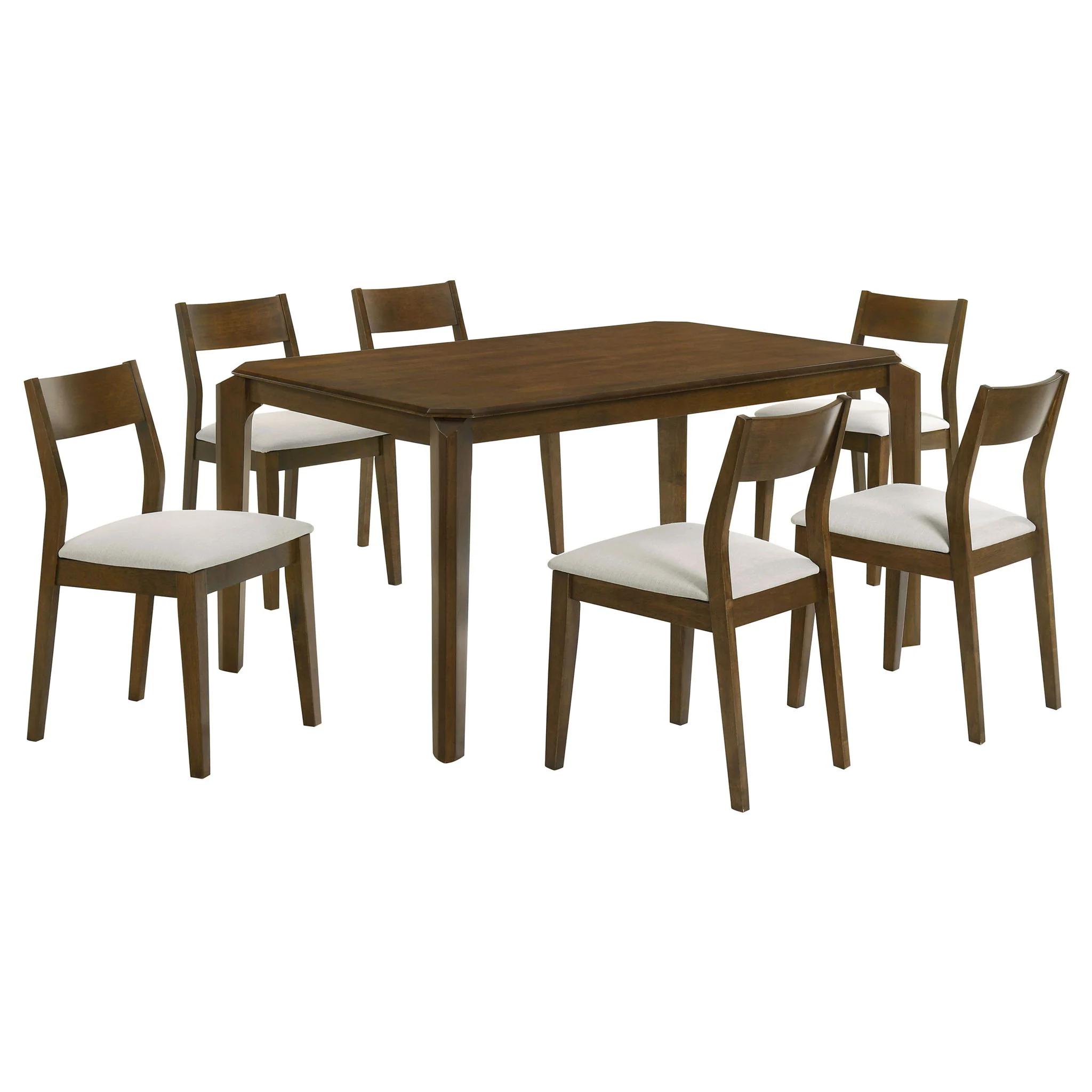 Almonte 7-piece 59-inch Rectangular Dining Set Dark Brown - Image 3