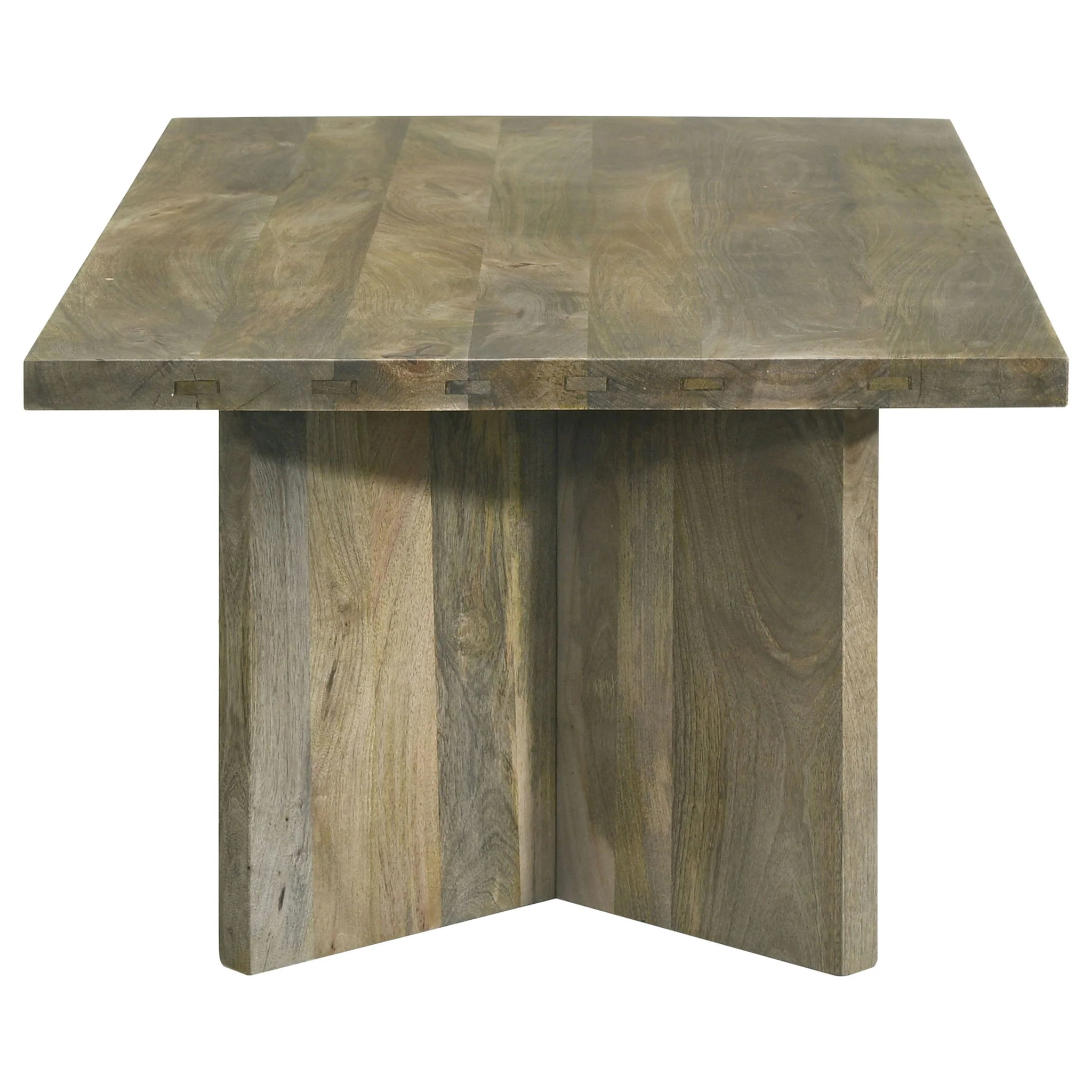 Andando Rectangular Solid Wood Coffee Table Mango Brown - Image 4