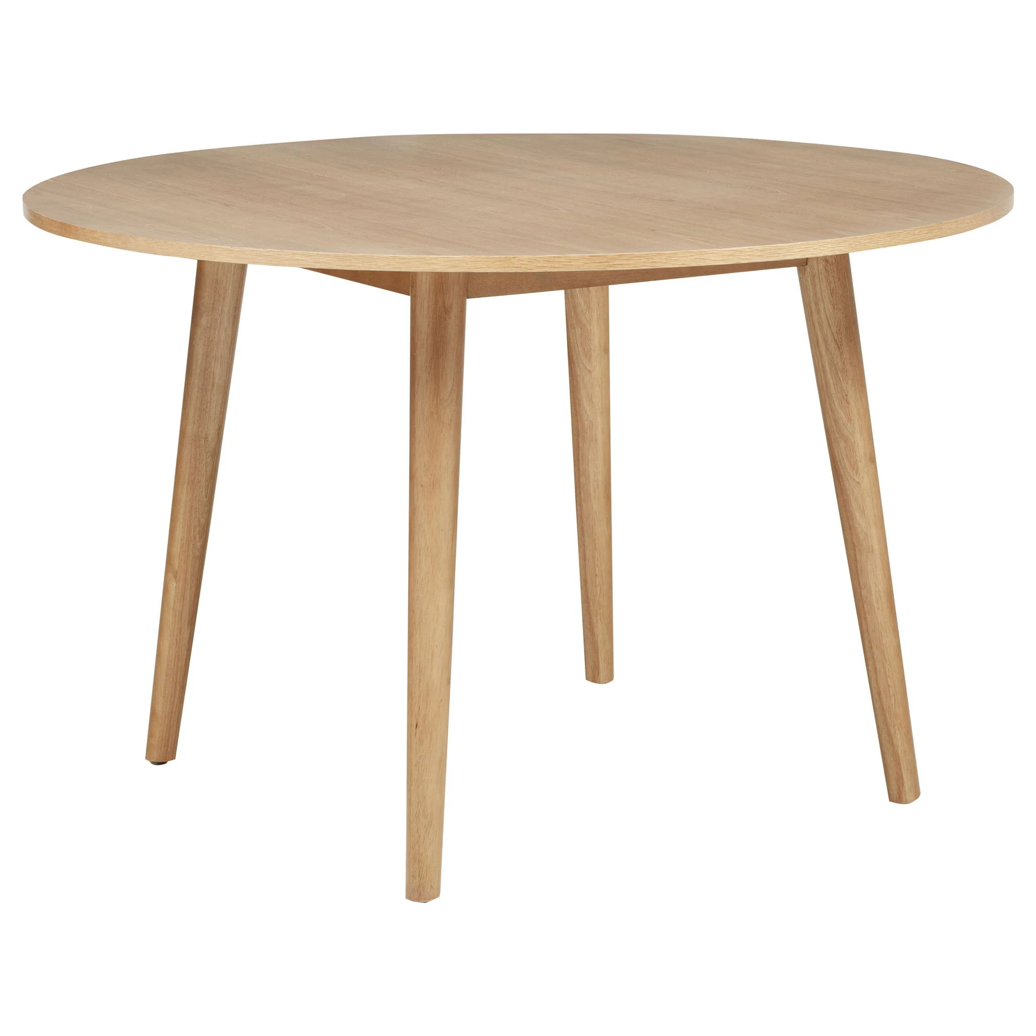 Andrews 5-piece Round Wood Dining Room Table Set Light Ash - Image 2