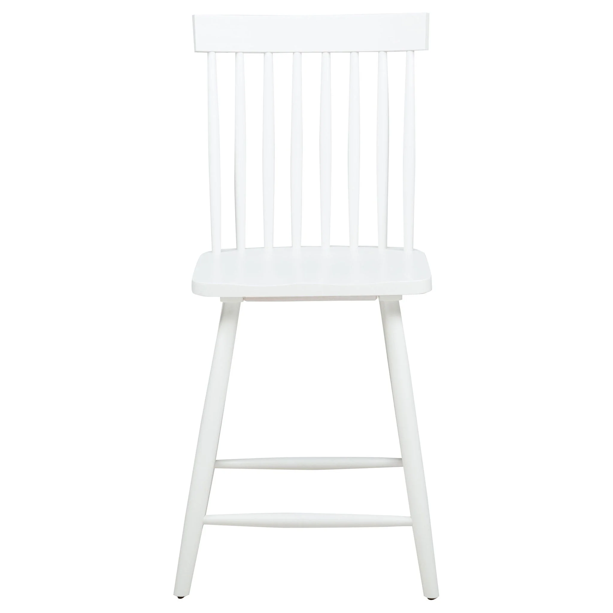 Andrews Windsor Counter Height Dining Side Chair White (Set of 2) - Image 2
