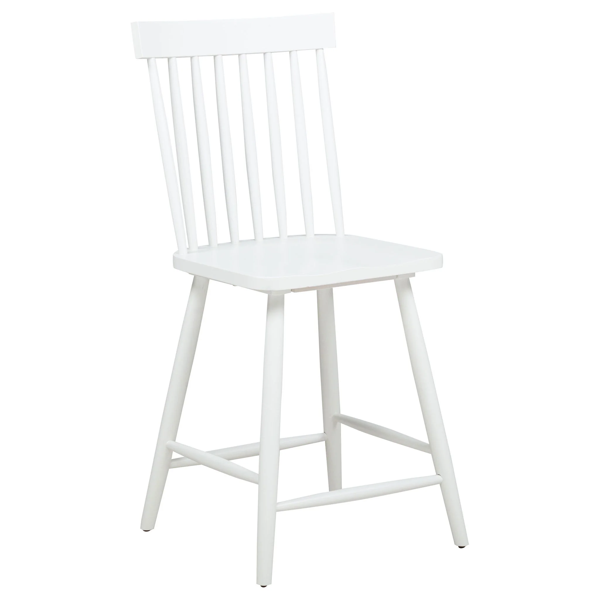 Andrews Windsor Counter Height Dining Side Chair White (Set of 2) - Image 3