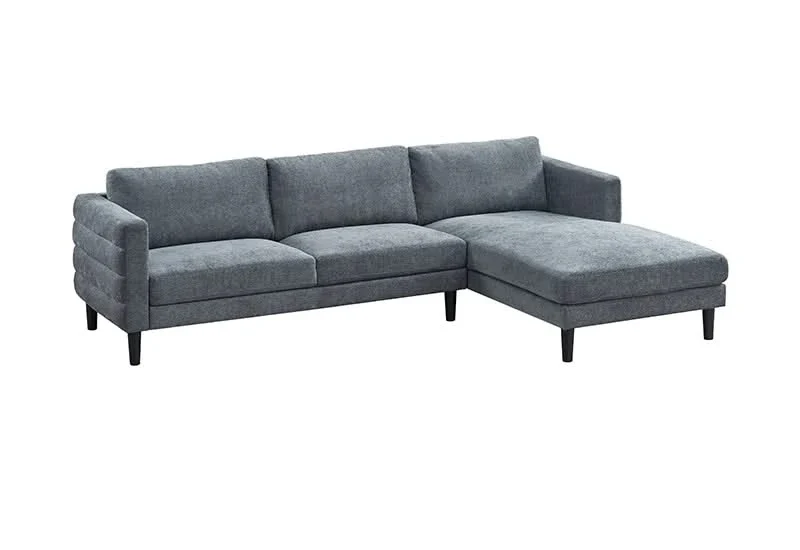 Anna Charcoal 2-Piece Sectional with Chaise - Image 2