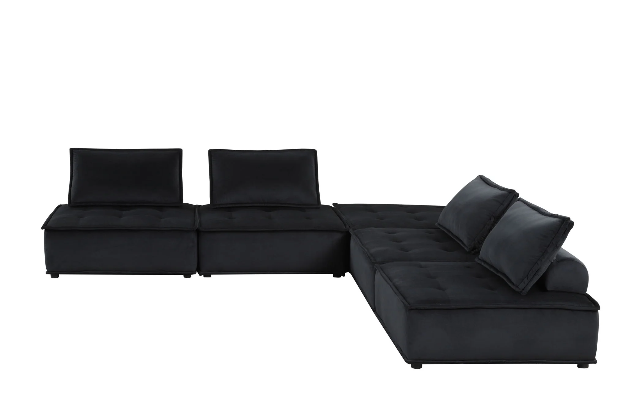 Anna - Stylish Sectional Sofa Ottoman - Image 29
