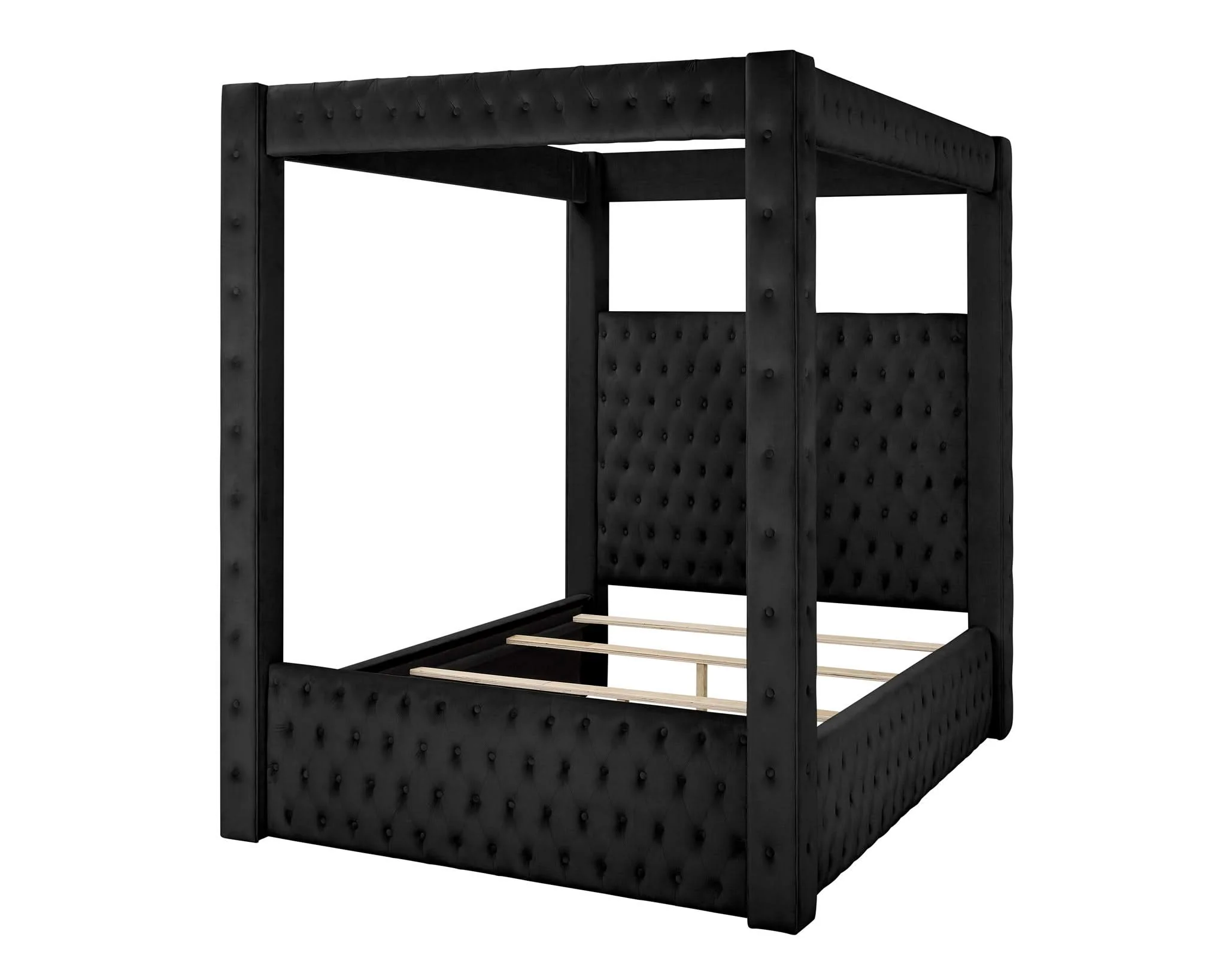 Annabelle - King Canopy Bed - Black - Image 3