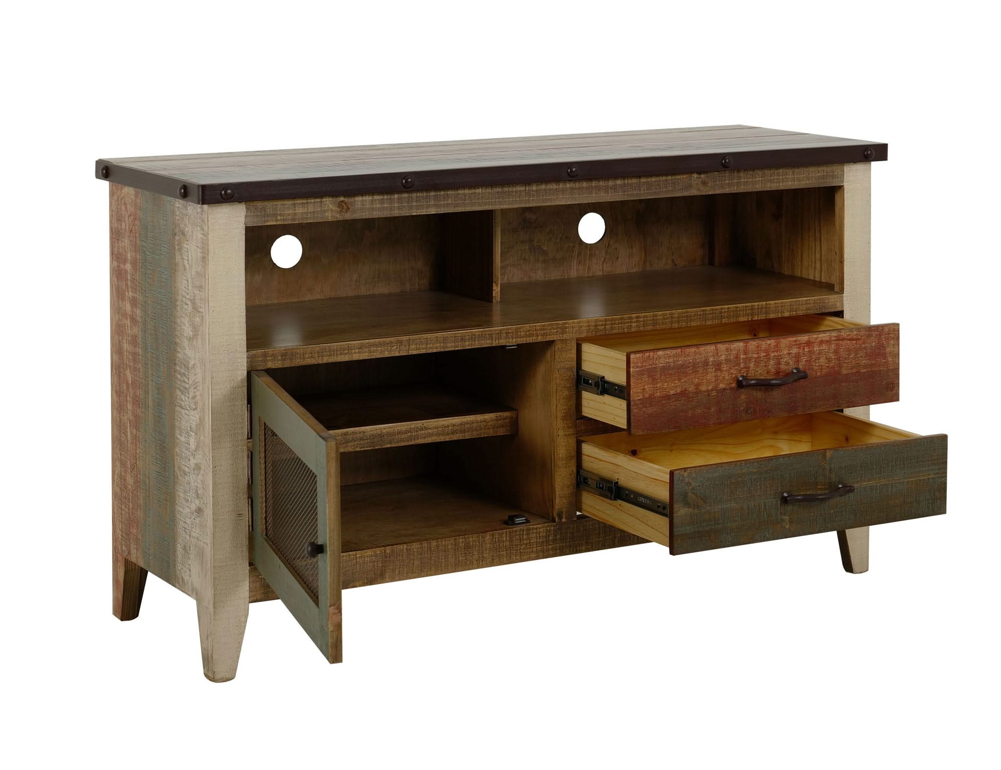 Antique - TV Stand with Drawers - Image 11