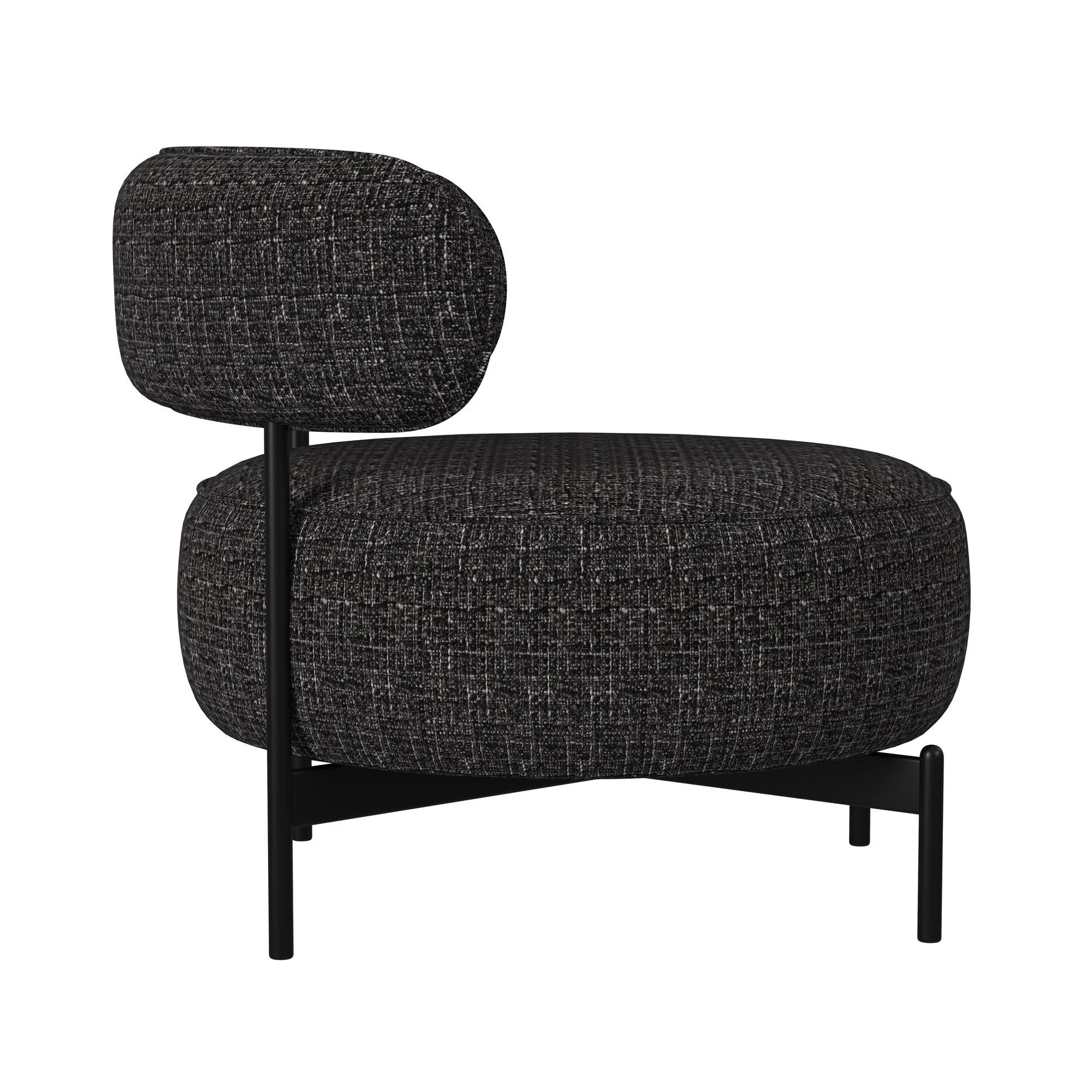 Antonia - Swivel Chair - Heron Black - Image 4