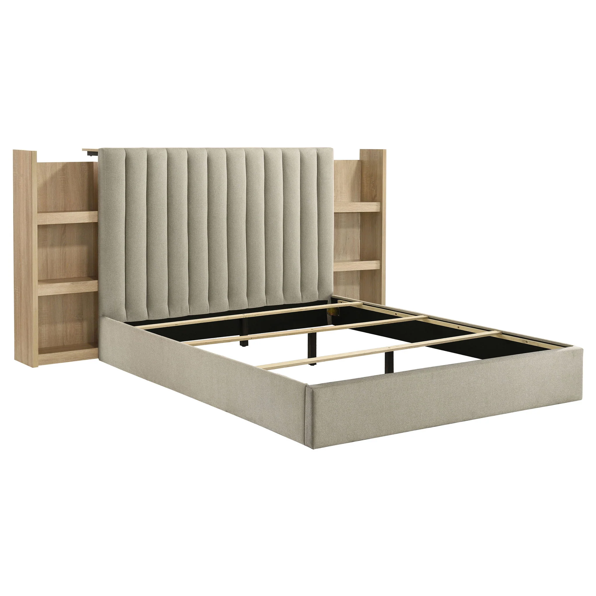 Arielle 5-piece Queen Bedroom Set Light Oak - Image 3