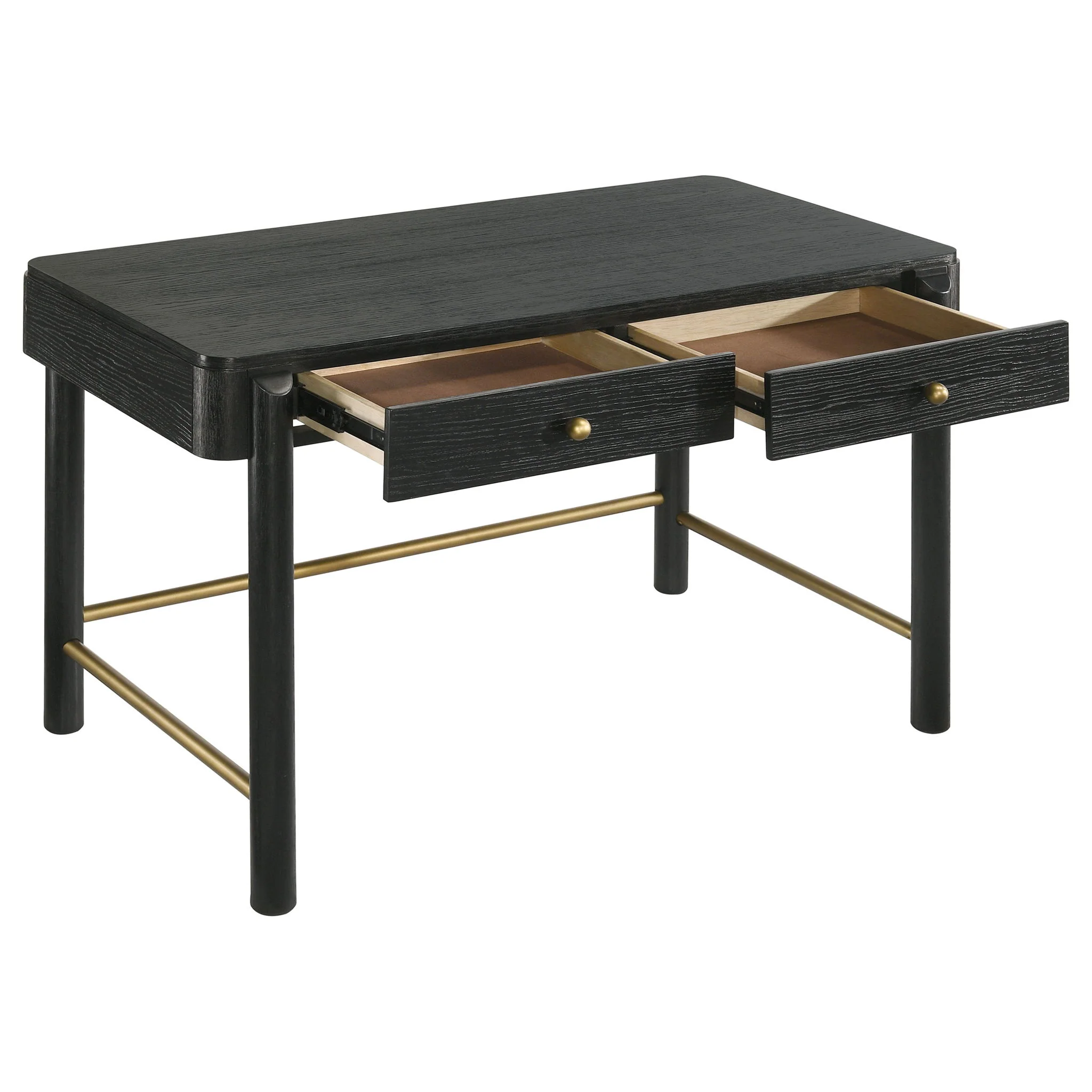 Arini 2-drawer Vanity Desk Makeup Table Black - Image 2
