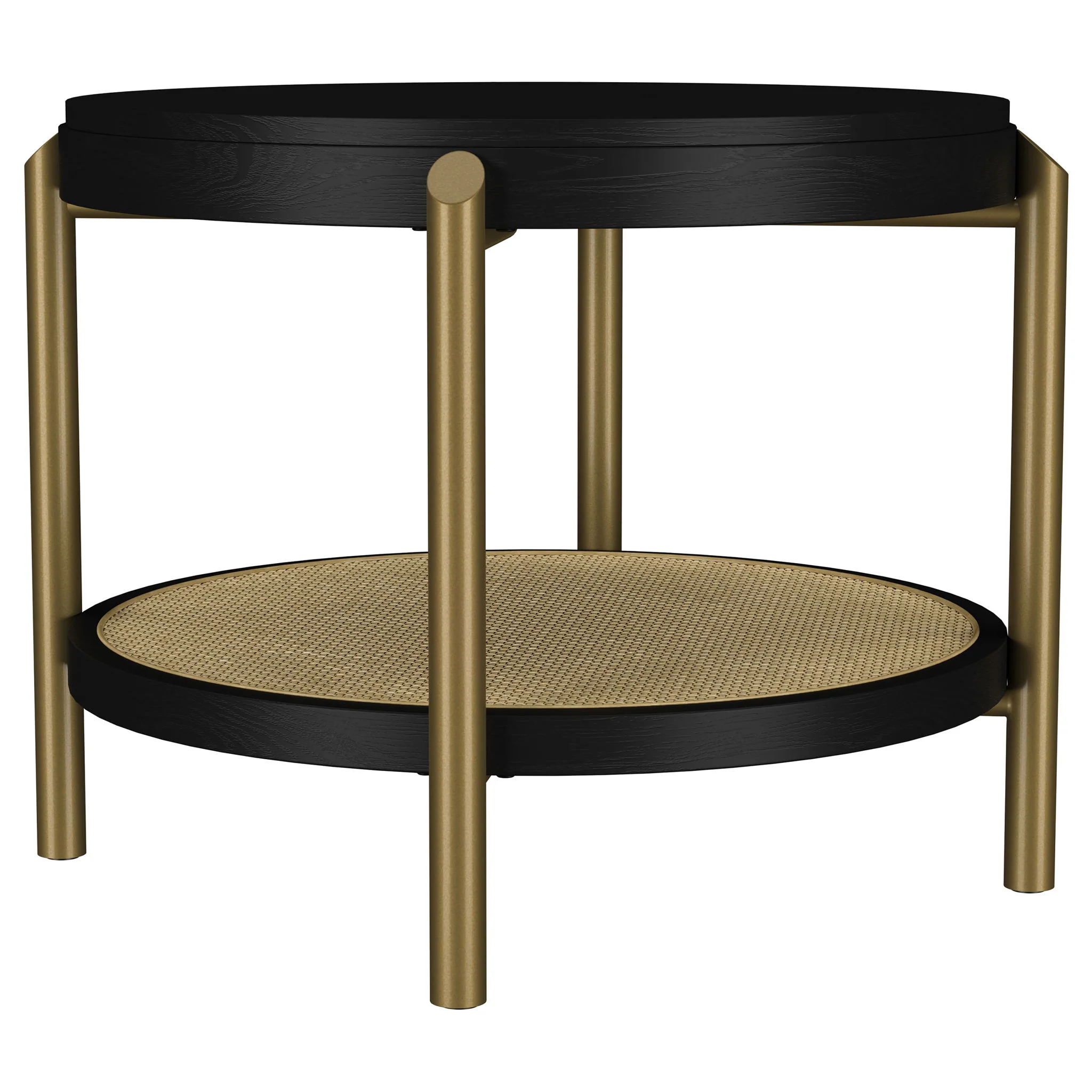 Arini 2-piece Round Coffee and End Table Set Black - Image 3