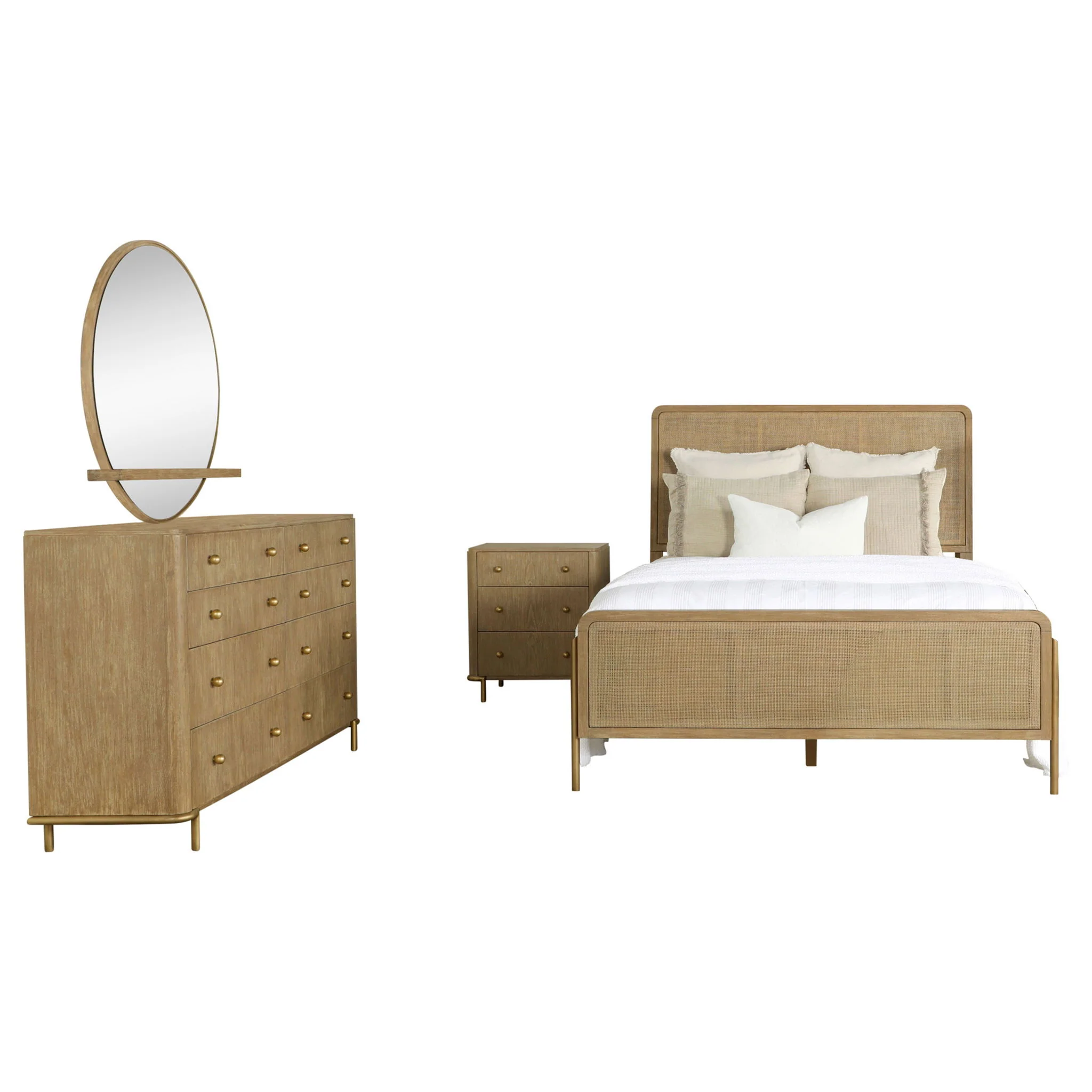 Arini 4-piece California King Bedroom Set Sand Wash - Image 4