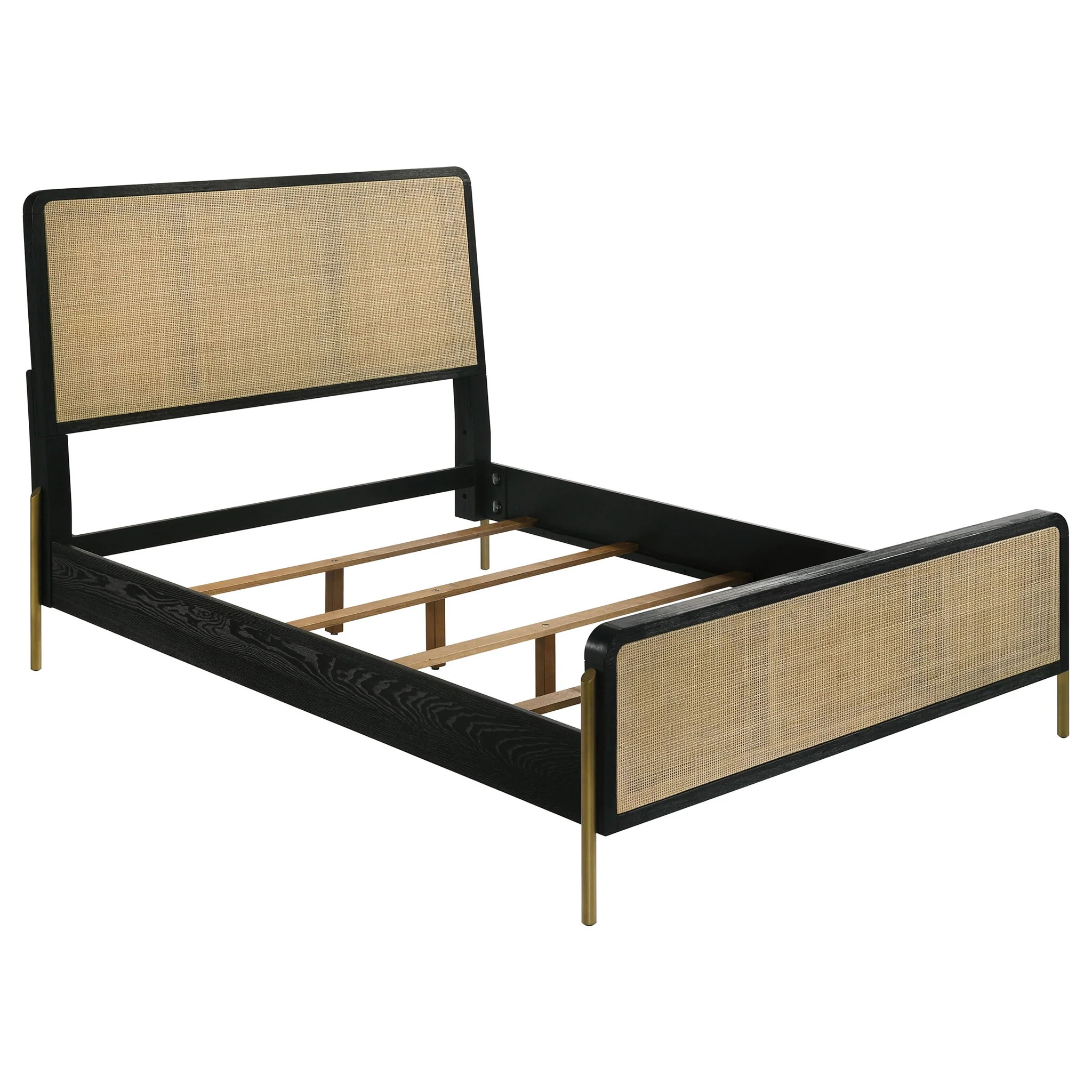 Arini 5-piece Queen Bedroom Set Black and Natural - Image 2