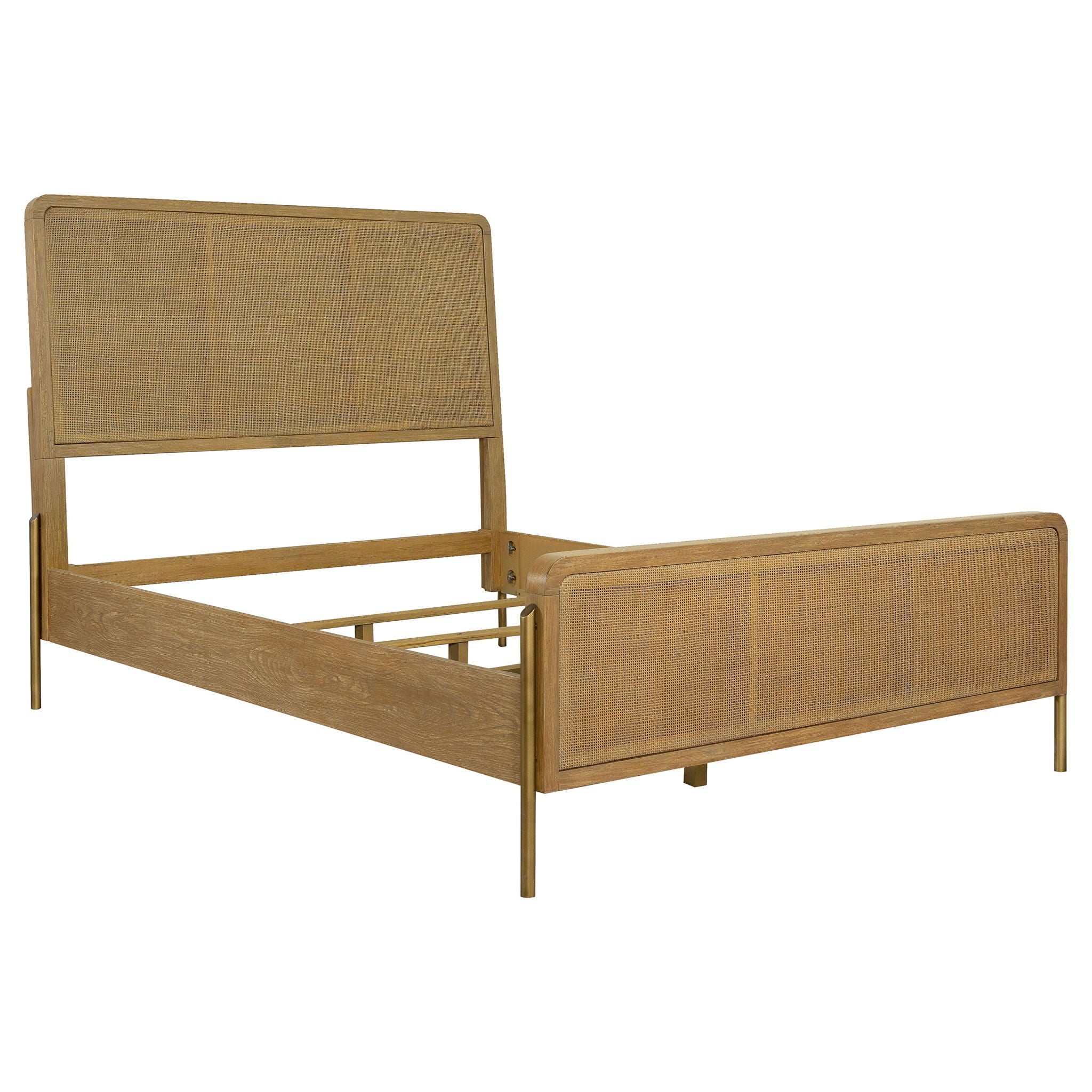 Arini 5-piece Queen Bedroom Set Sand Wash and Natural Cane - Image 2