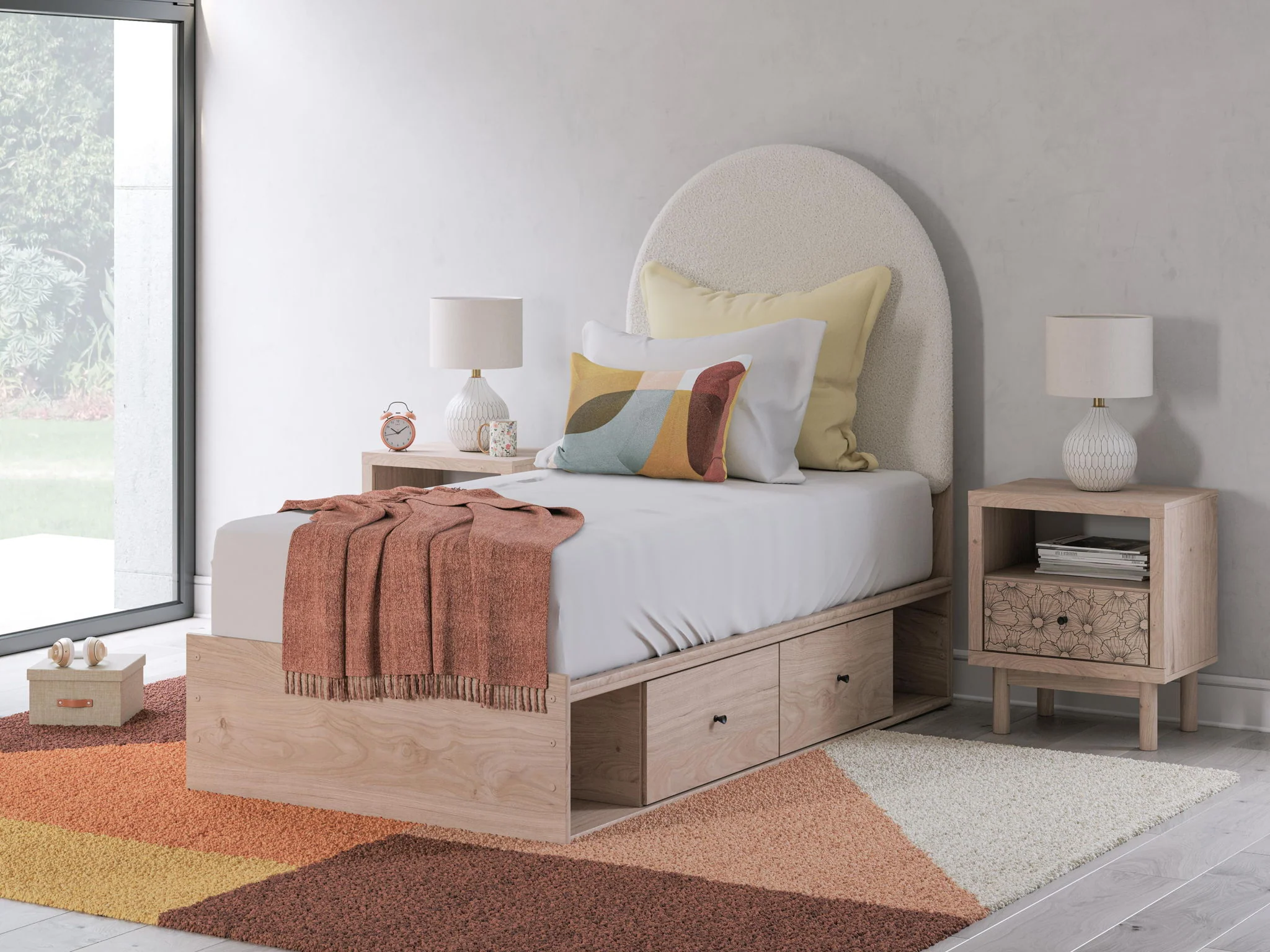 Arloster - Upholstered Panel Bed - Image 7