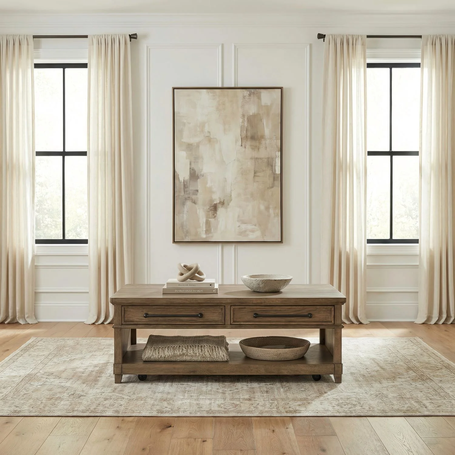 Artisan Home - Rectangular Cocktail Table - Sienna Stone