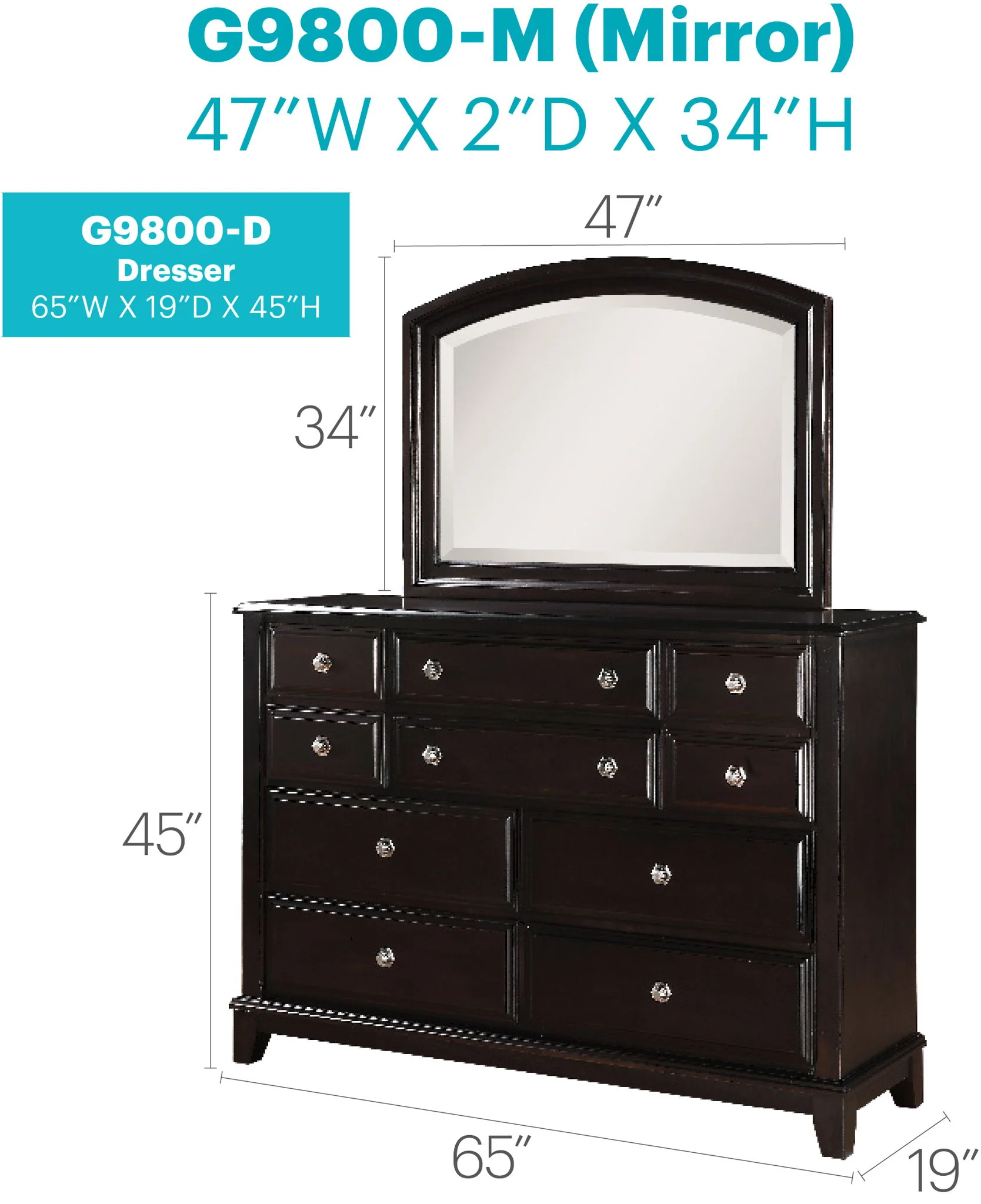 Ashford - Dresser - Cappuccino - Image 4