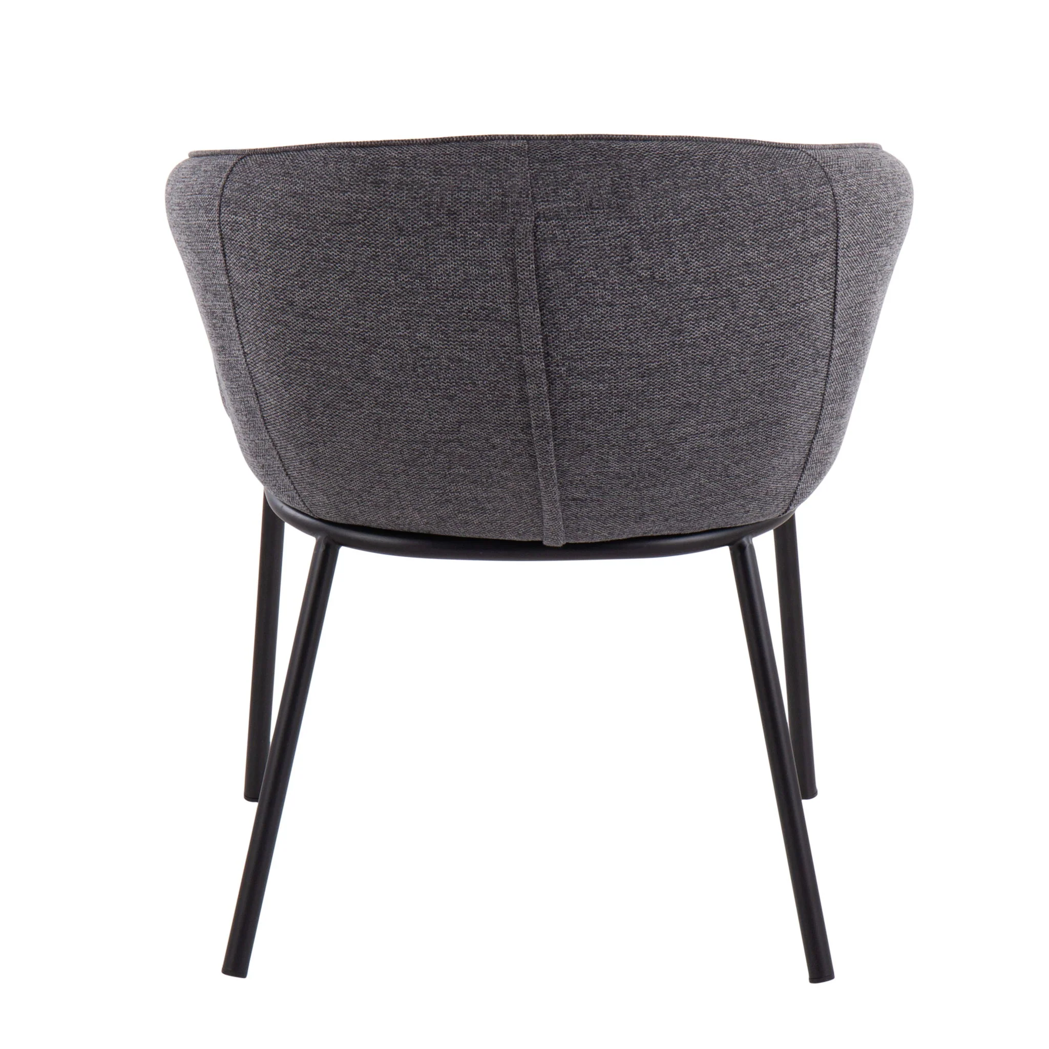 Ashland - Contemporary Chair - Black / Charcoal - Image 4