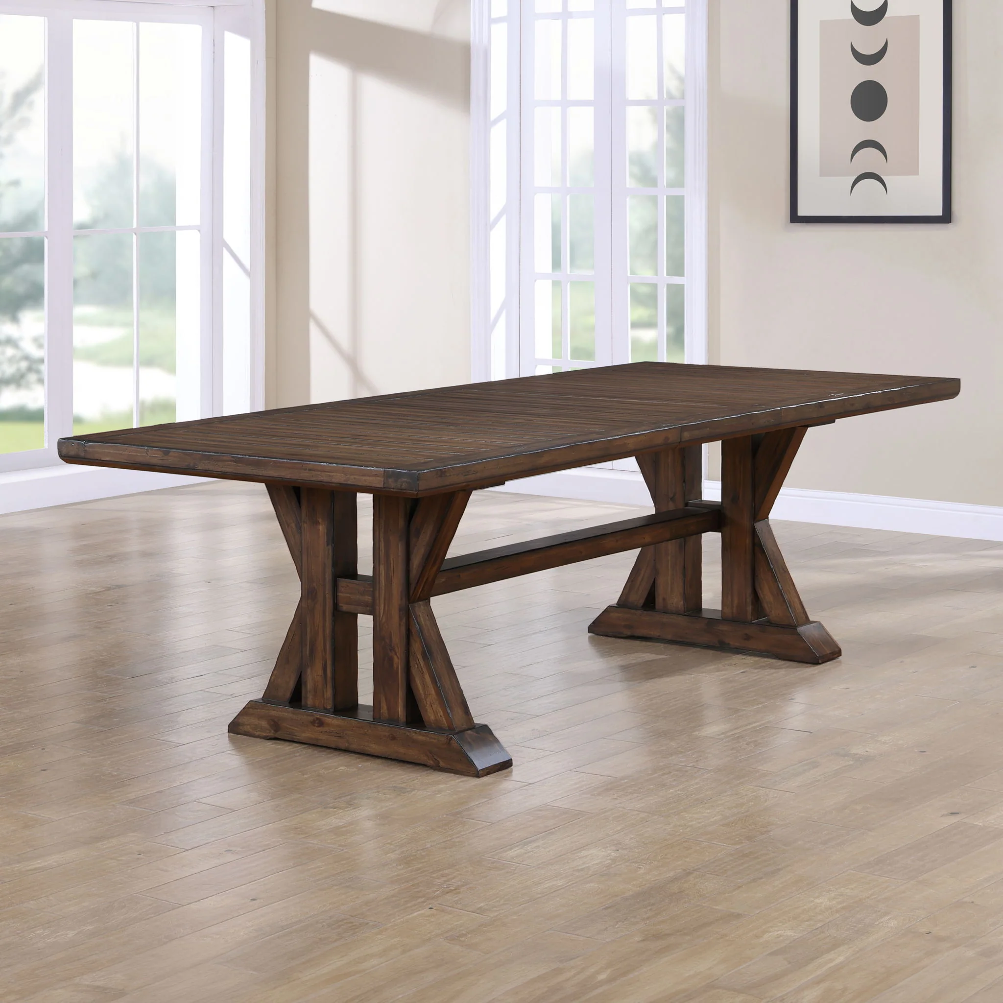 Auburn - Table With 2 / 20" Table Leaves - Dark Brown - Image 3