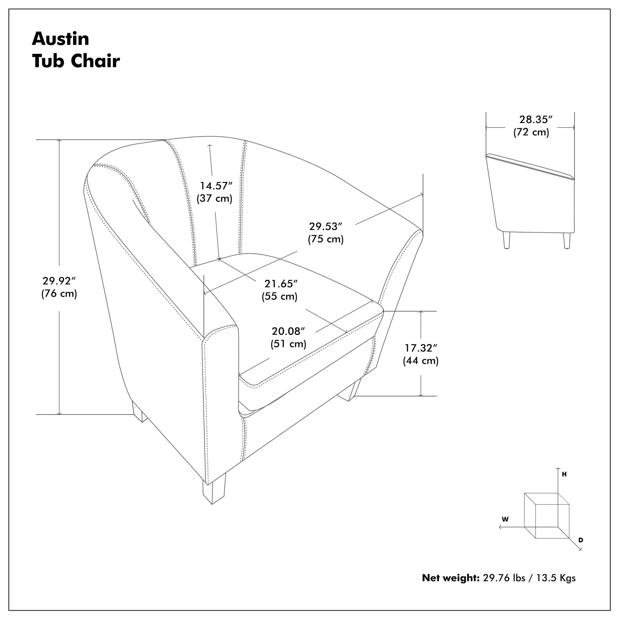 Austin - Transitional Tub Chair - Image 20