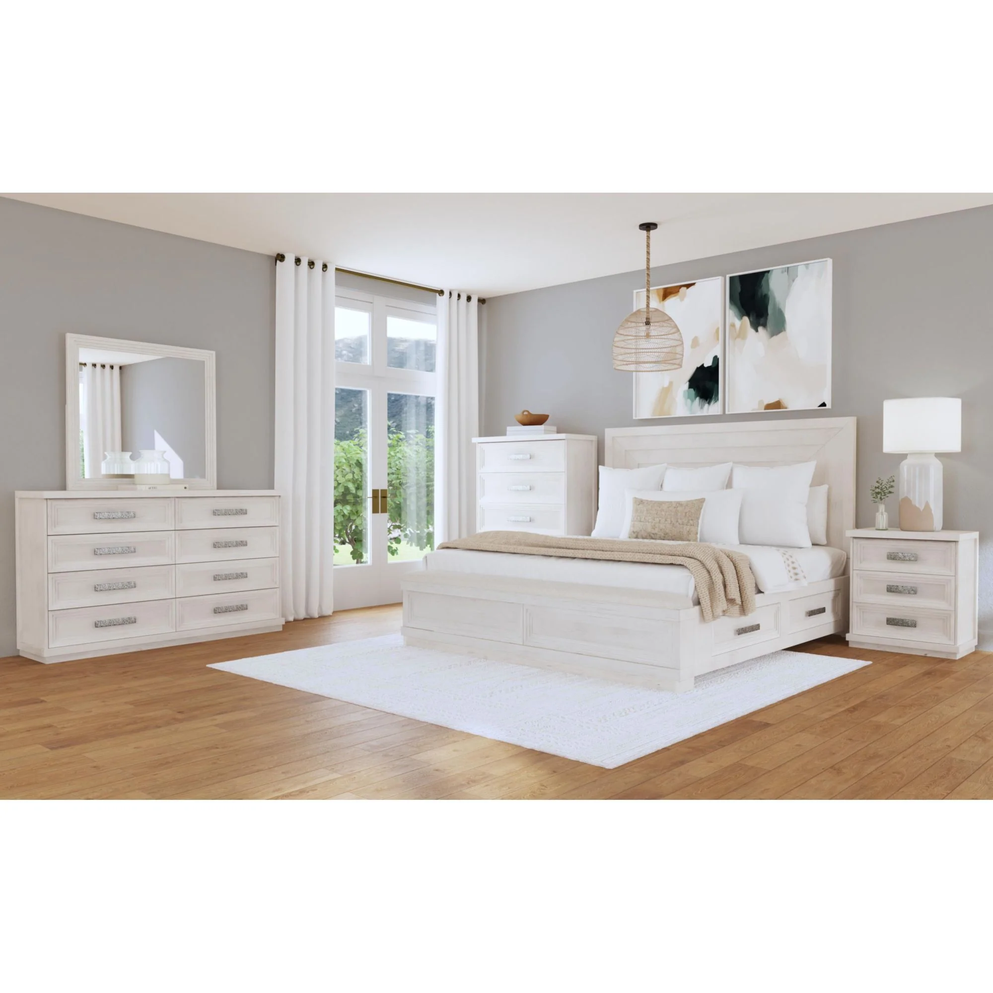 Avalanche - 5-Drawer Chest - Antique White - Image 2