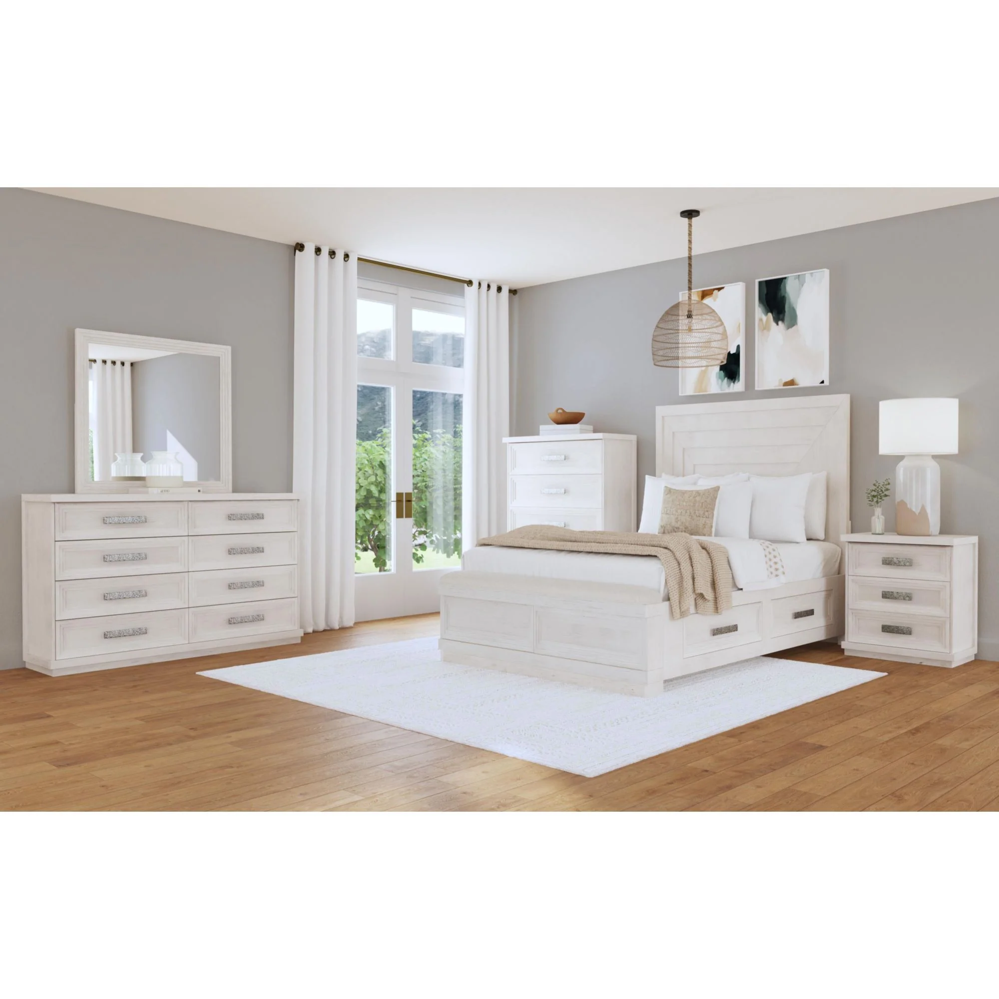 Avalanche - 5-Drawer Chest - Antique White - Image 4