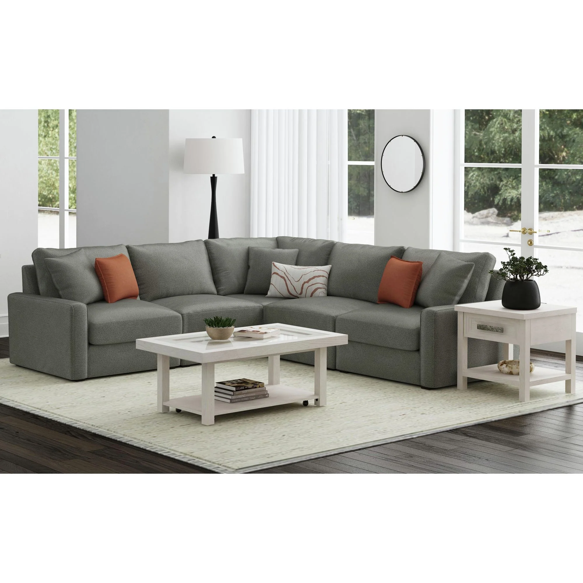 Avalanche - End Table With USB - Antique White - Image 4