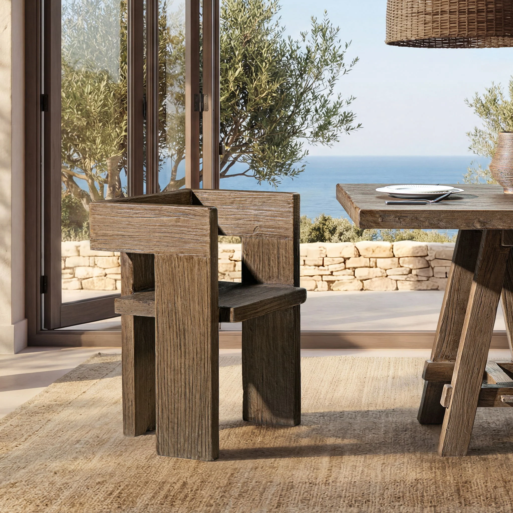 Avenel - Sculptural Block Accent Chair - Image 8